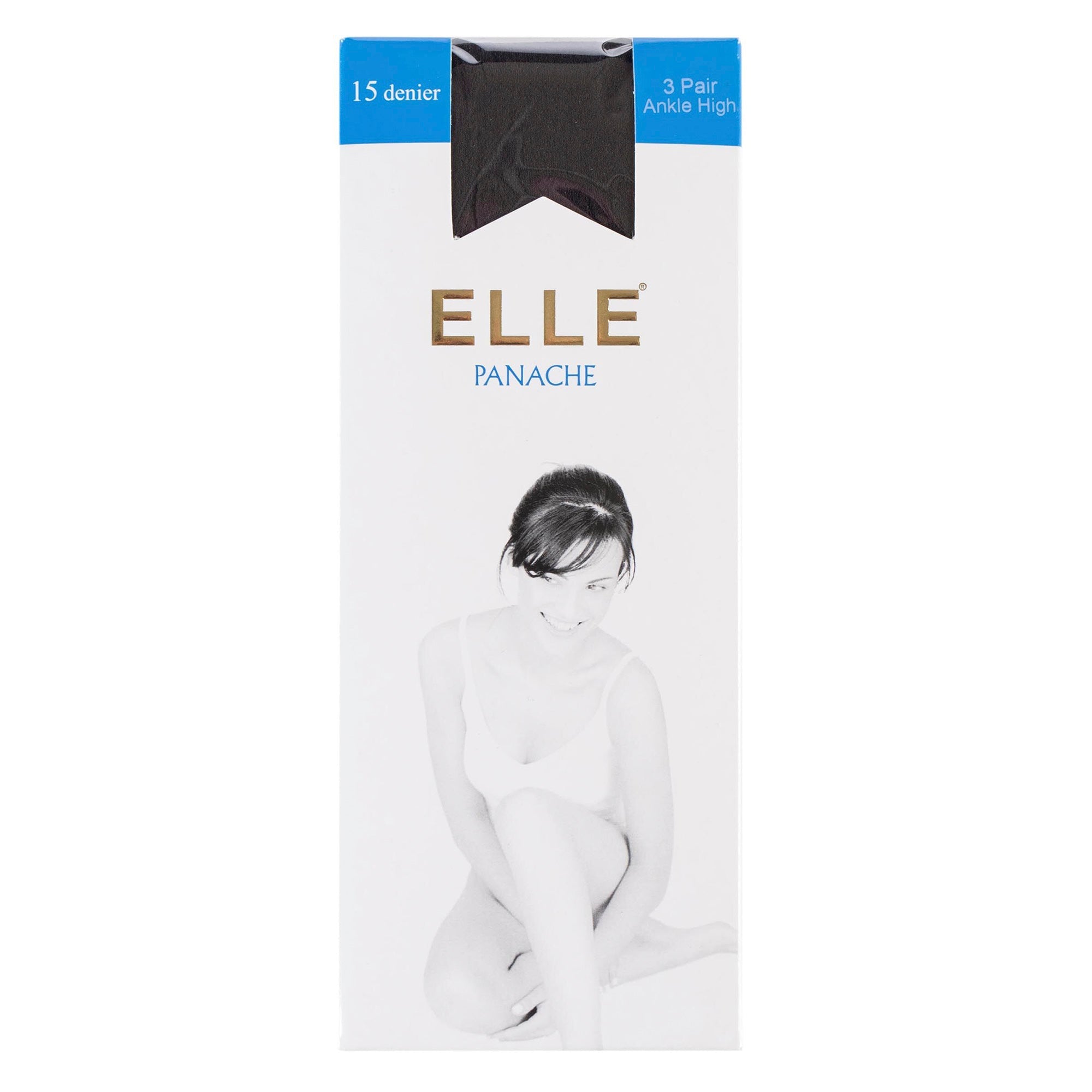 3 Pack Ladies 15 Denier 100% Nylon Ankle Highs - Sheer Lightweight Comfort