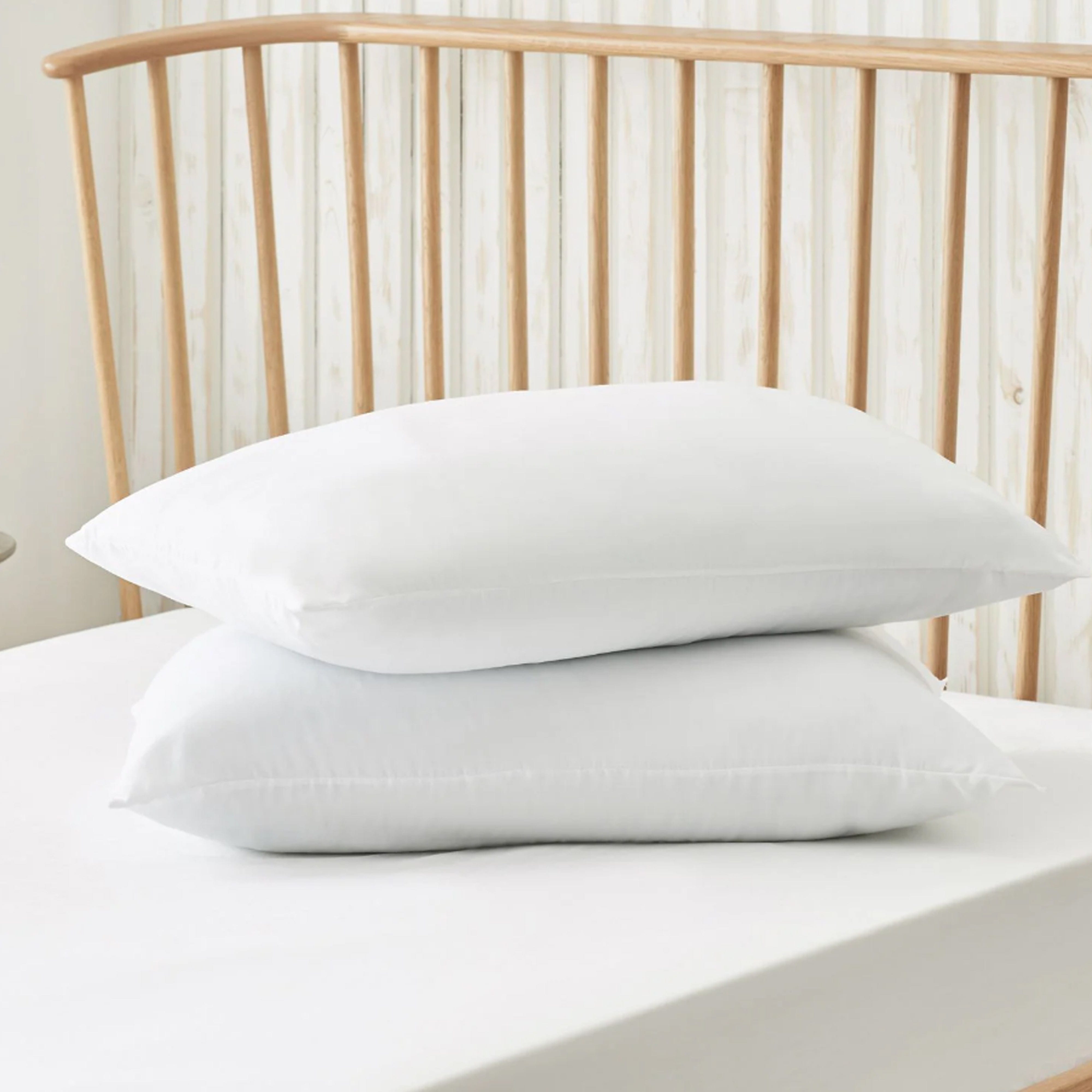 2 Pack Luxury Egyptian Cotton Blend Pillows Hotel Quality Soft Medium Support for Restful Sleep by OLIVIA ROCCO