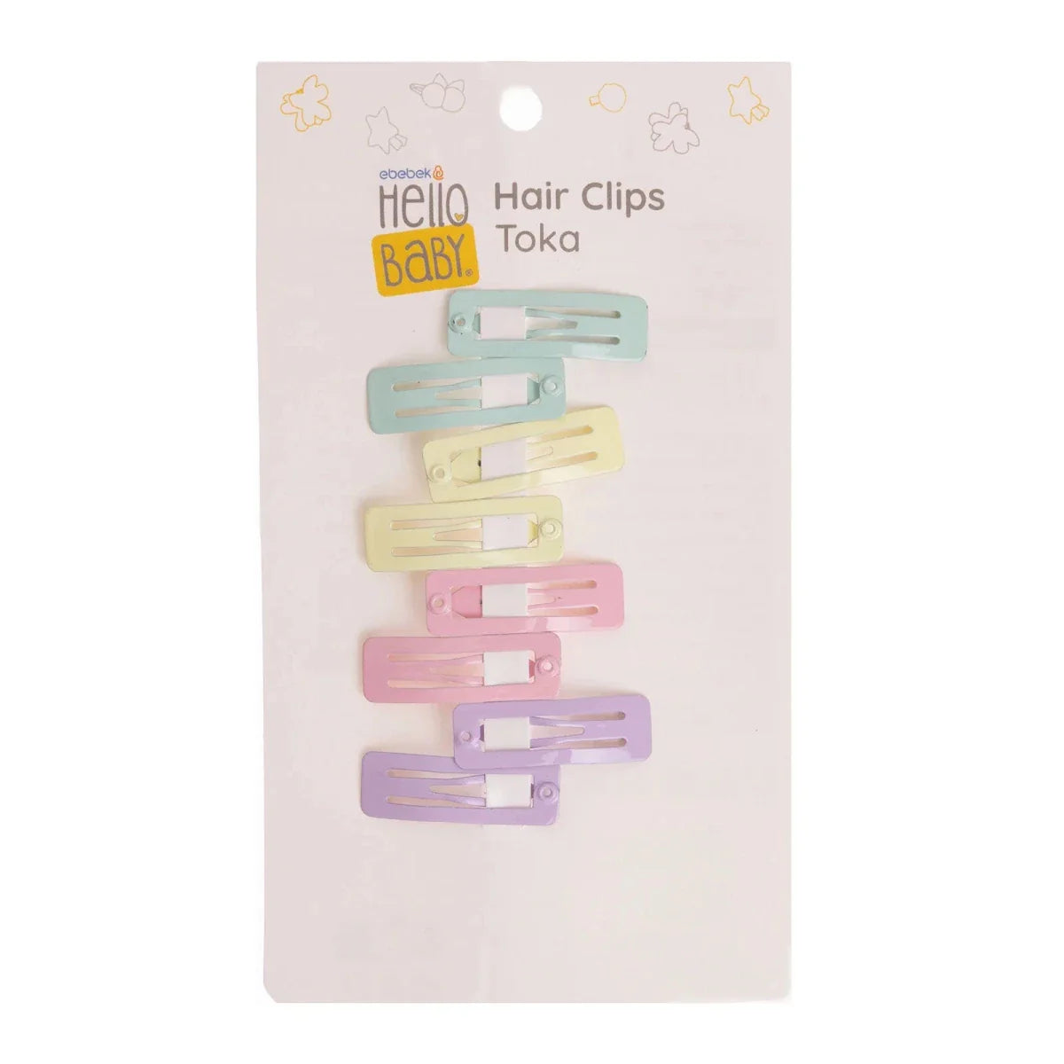 HelloBaby Hair Clips Girls - Mixcolor Printed