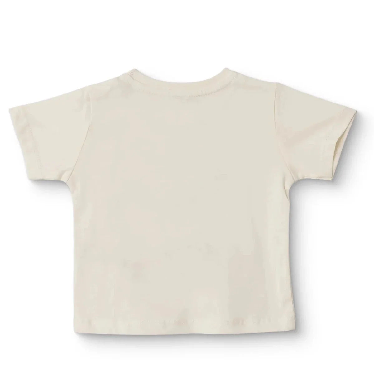 HelloBaby Boys T-shirt Animal Print Crew Neck Short Sleeve - Ecru