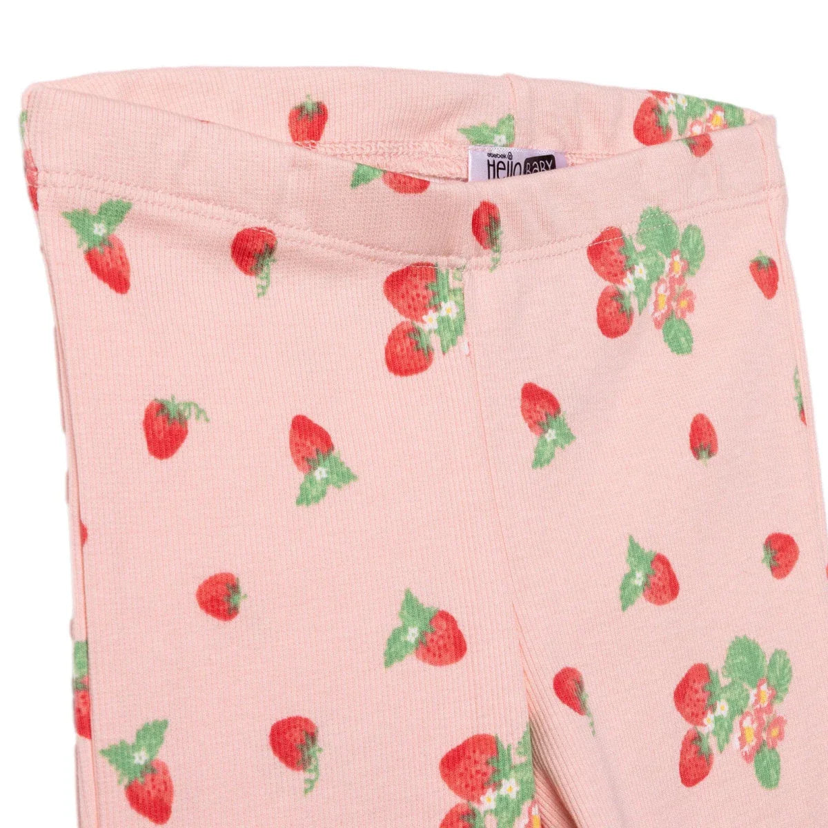 HelloBaby Girls Blouse & Leggings Set Cherry Print Berry Belle Crew Neck Full Length Short Sleeve - Pink Printed