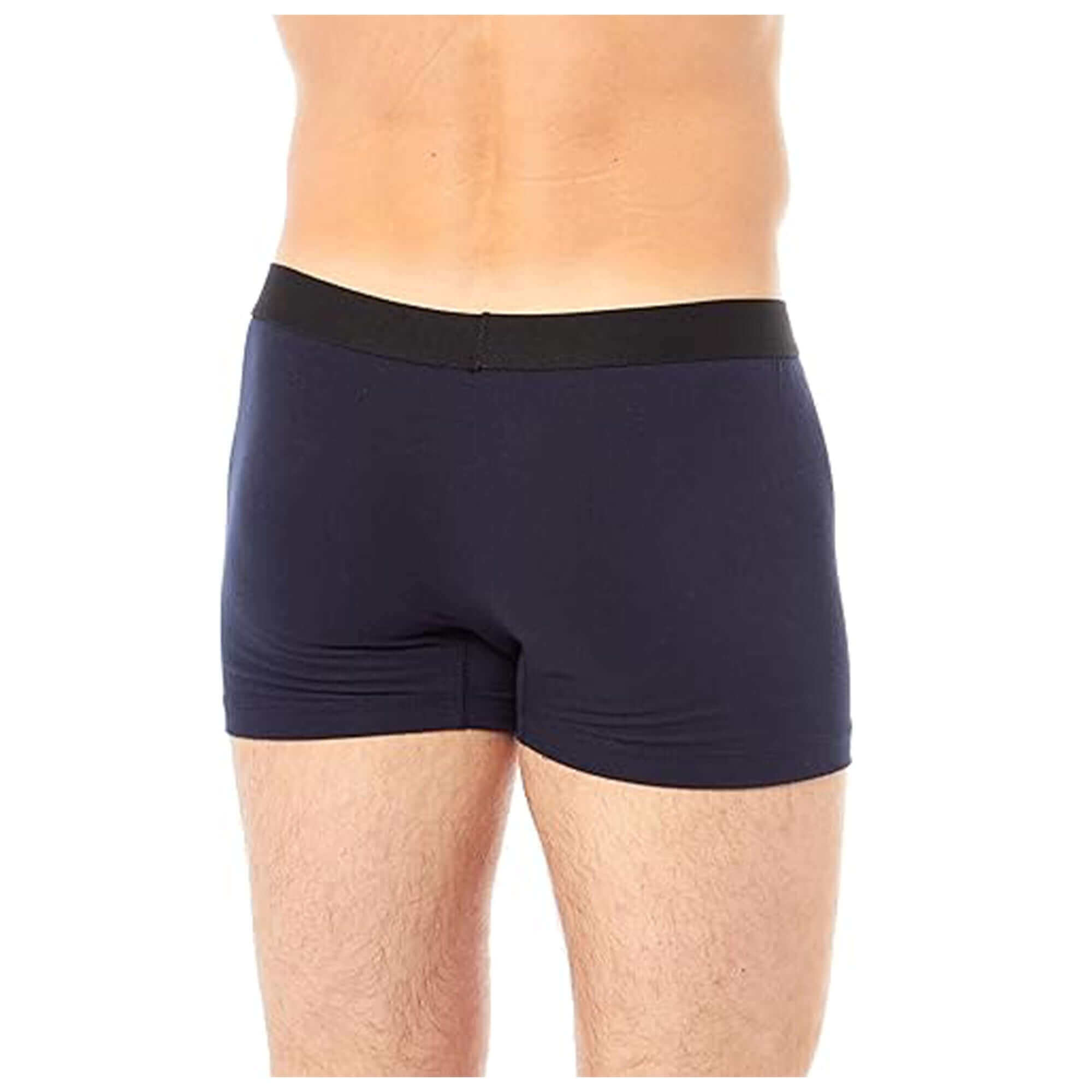 6 Pack Black Cotton Stretch Boxer Shorts Menswear Classic Breathable Comfort Fit Activewear Underwear for Men MB03 by Sock Stack