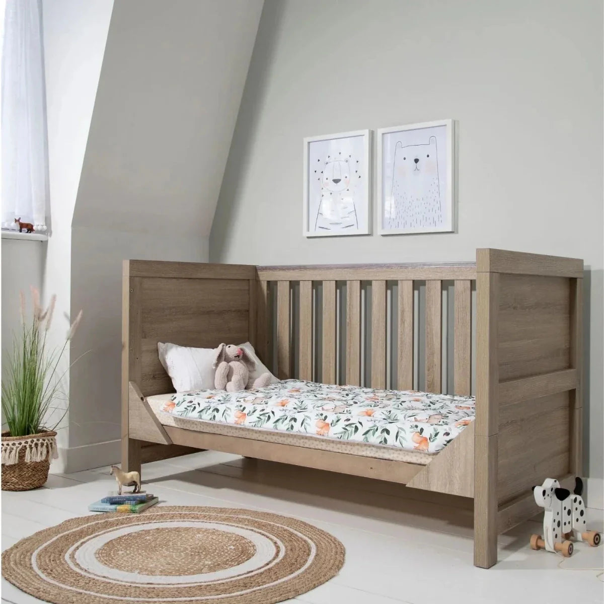 Tutti Bambini Modena 3-in-1 Cot Bed - Oak