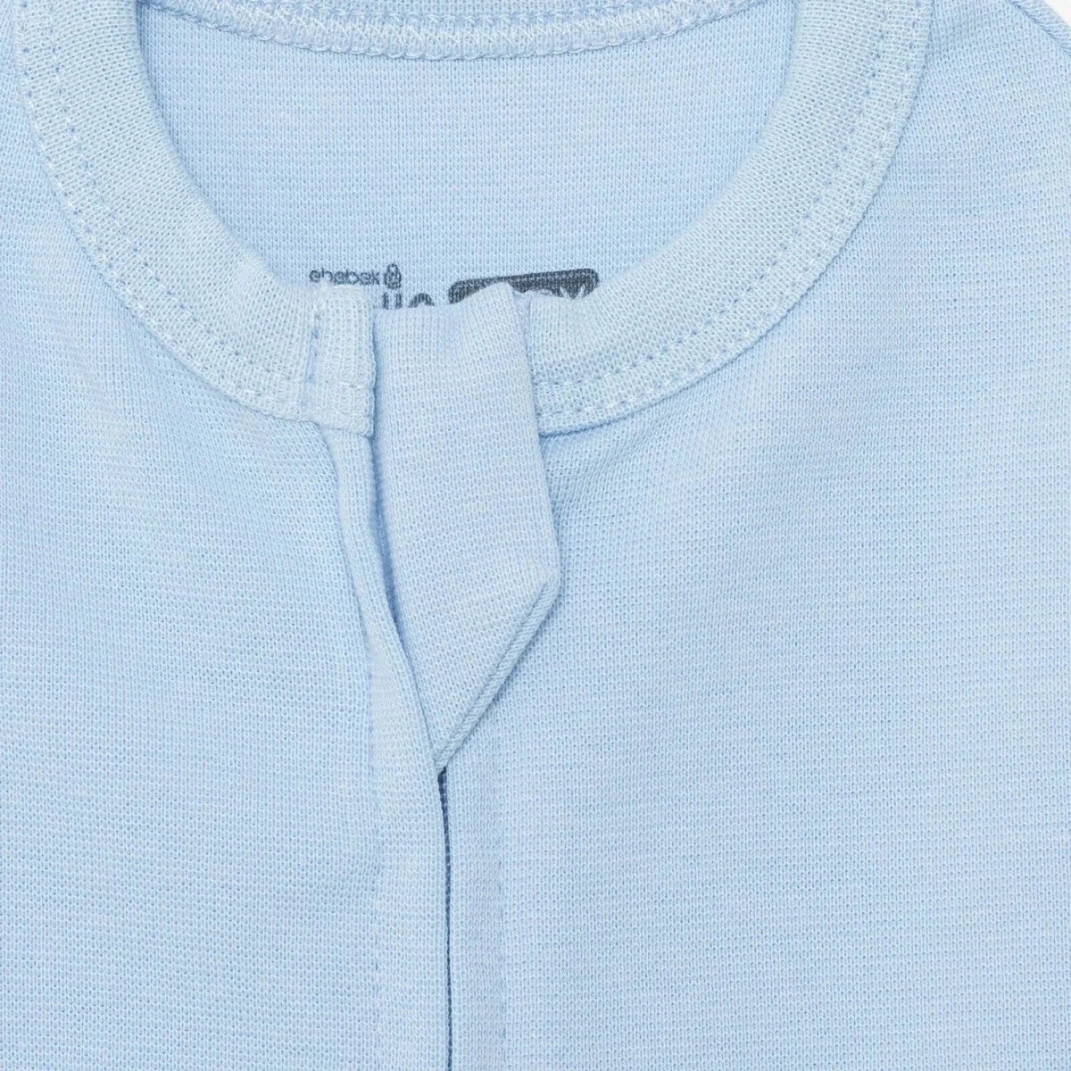 HelloBaby 100% Cotton 0-3 Months Swaddle Wrap Zip Fastening - Blue