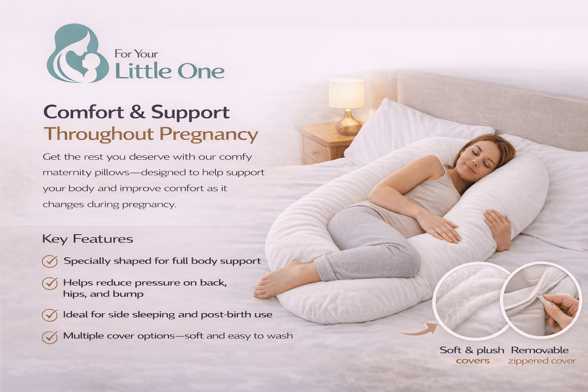 12 Ft Maternity Pillow And Case - Light Pink