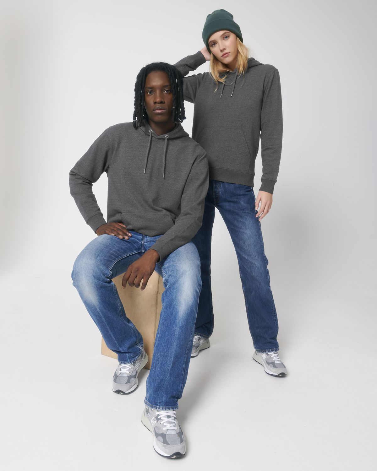 Regenerated Cotton Hooded Sweatshirt: Unisex