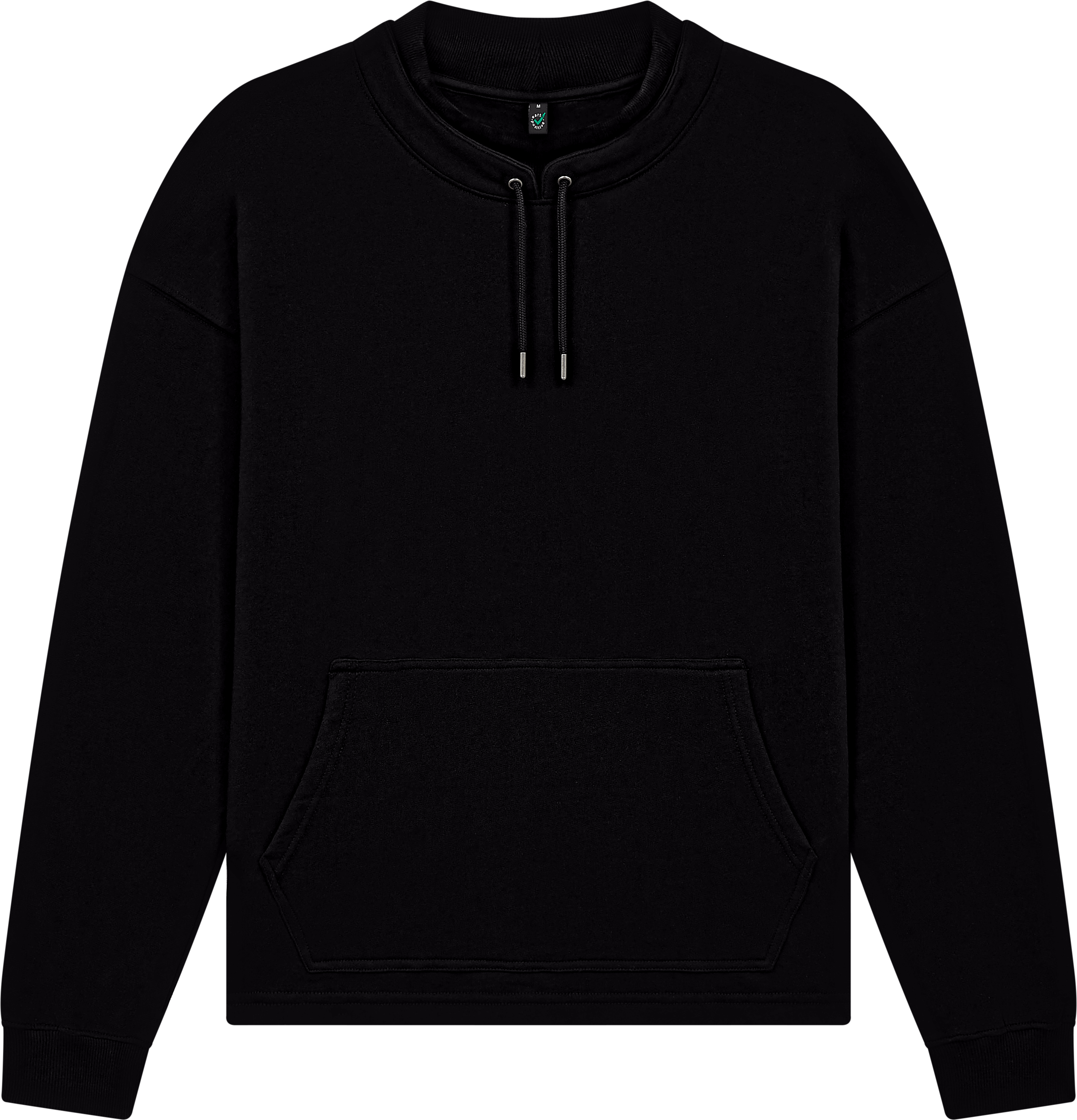 Organic Mock Neck Sweatshirt: Unisex
