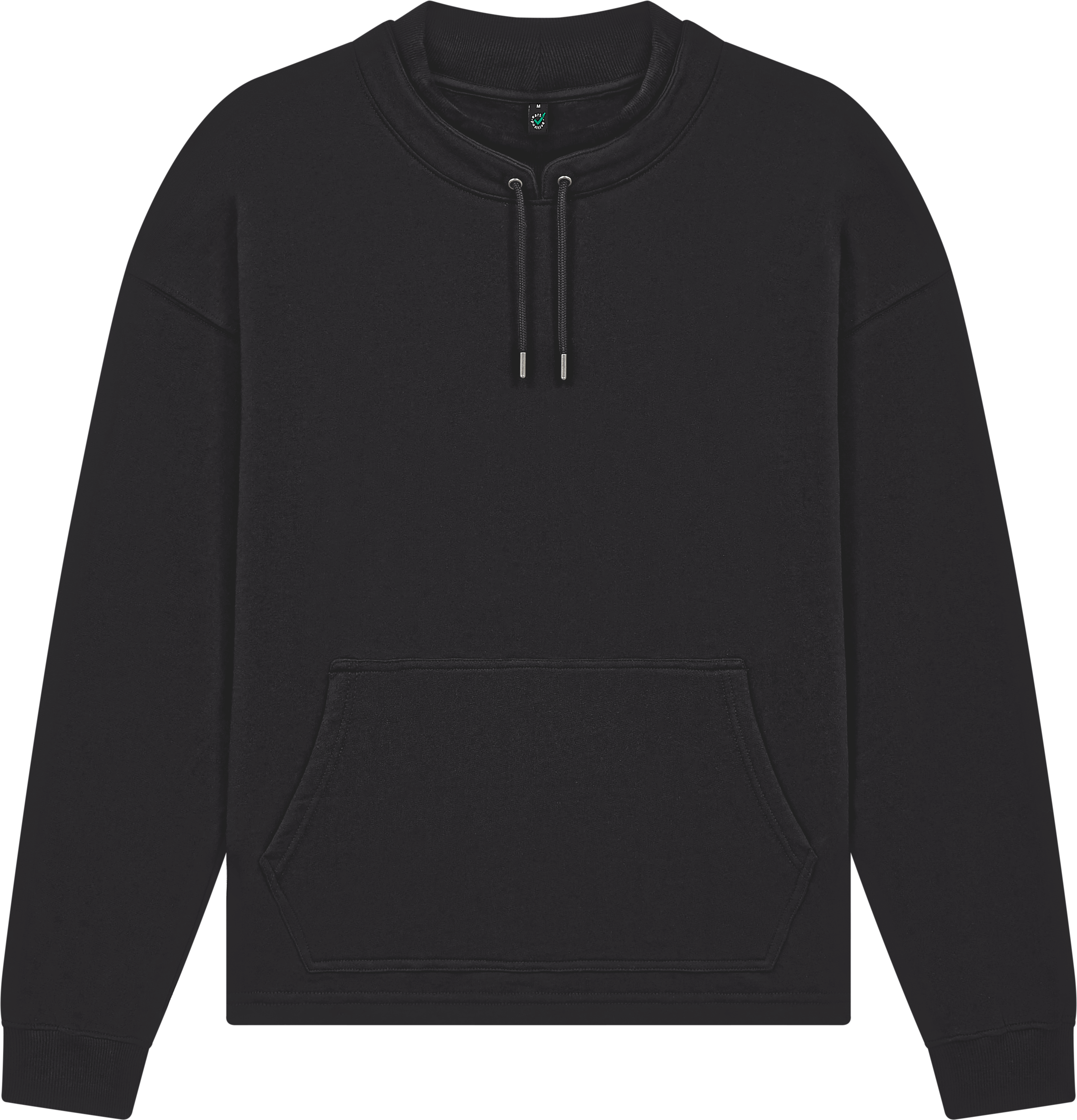 Organic Mock Neck Sweatshirt: Unisex