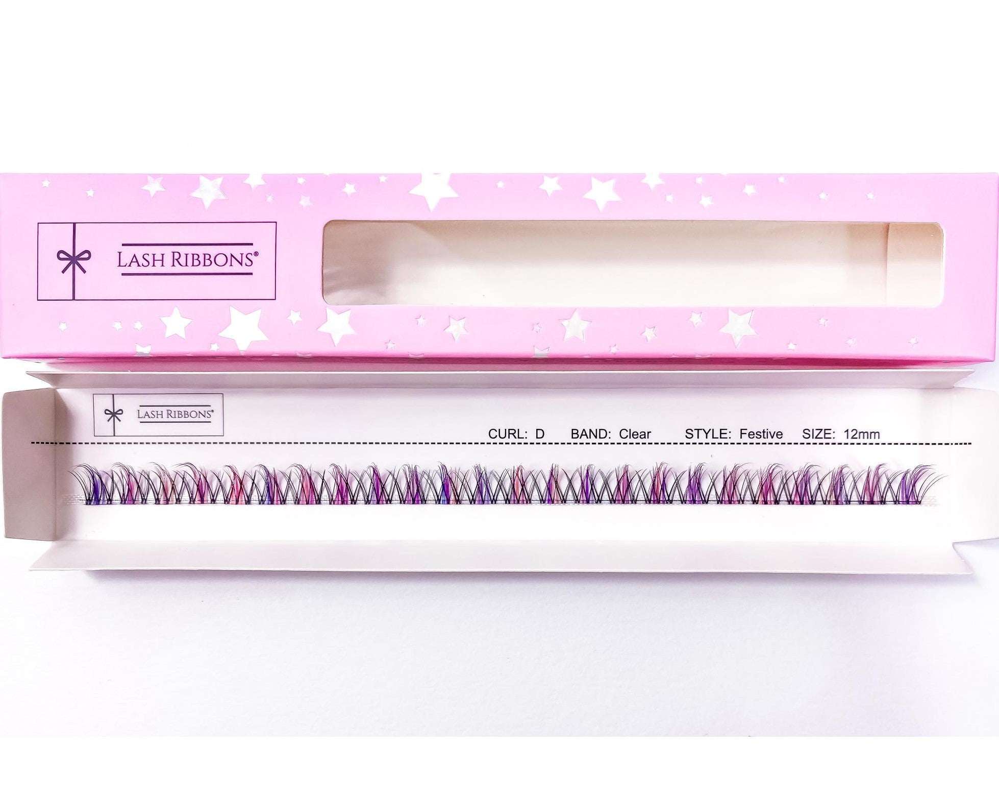 Festive Lash Ribbons® 'D' Curl