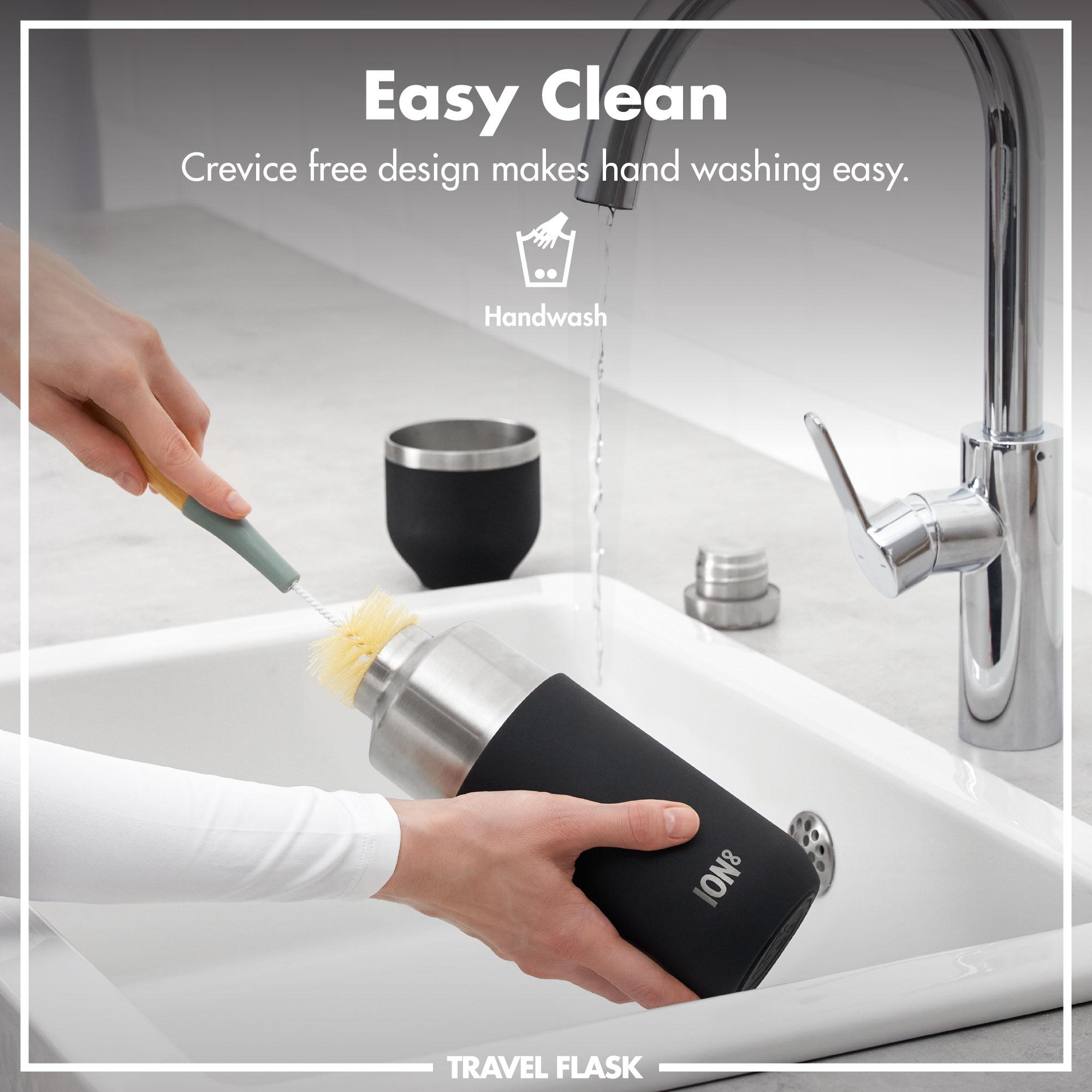 Luma Vacuum Insulated, Flask & Mug, Black, 700ml (24oz)