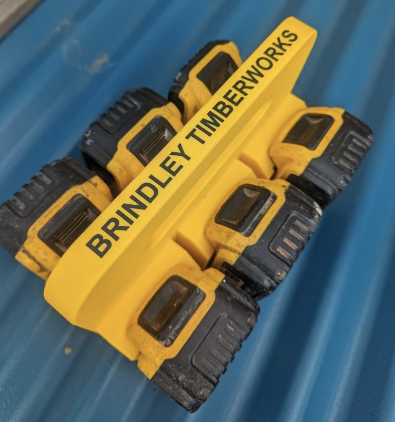 DeWalt XR 18v Battery Carrier for 4 or 6 Batteries | DIY Gift | Builders Gift | Gift For Dad | Personalisable | Christmas Gift Idea