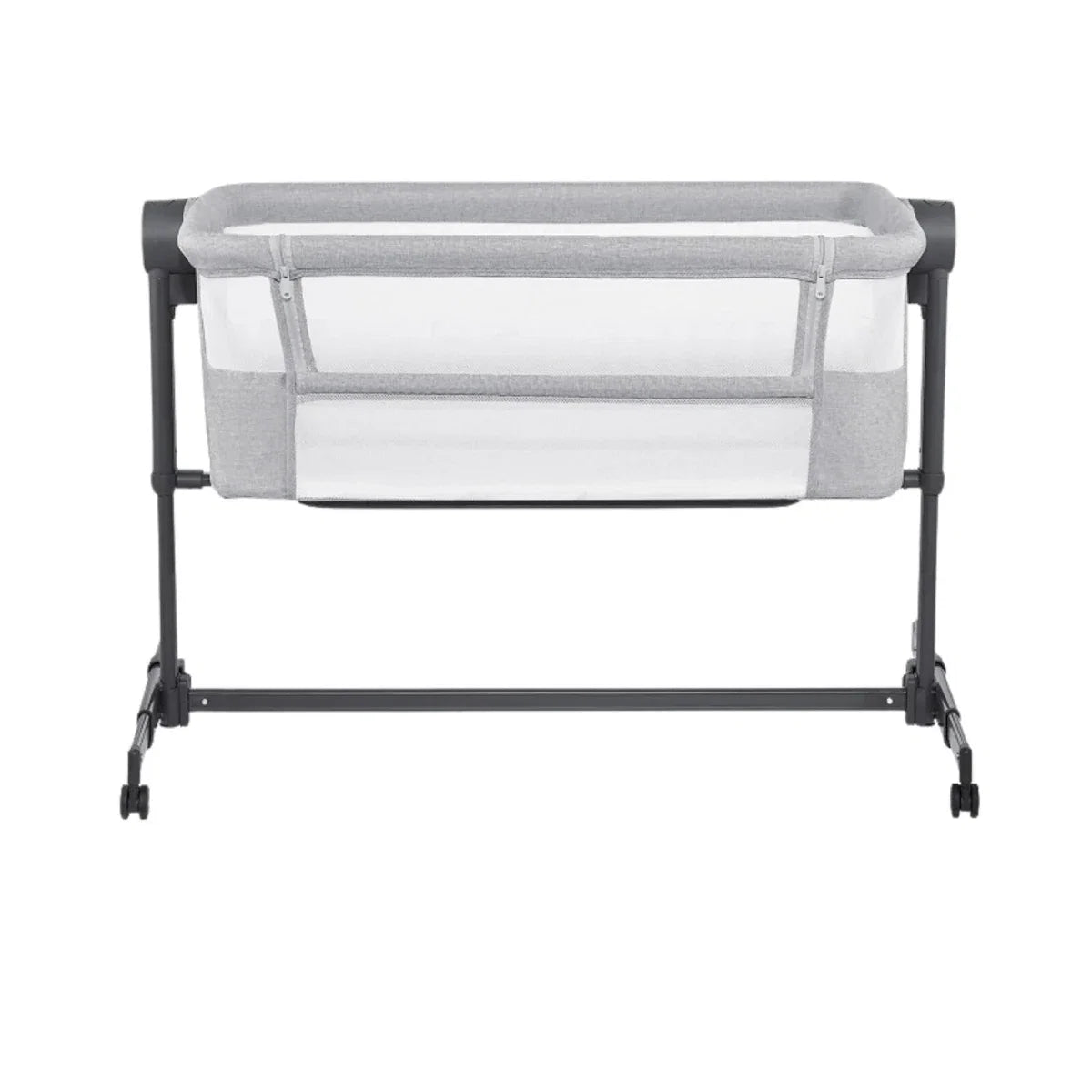 Kinderkraft Nestee Up 2 Bedside Crib - Light Grey