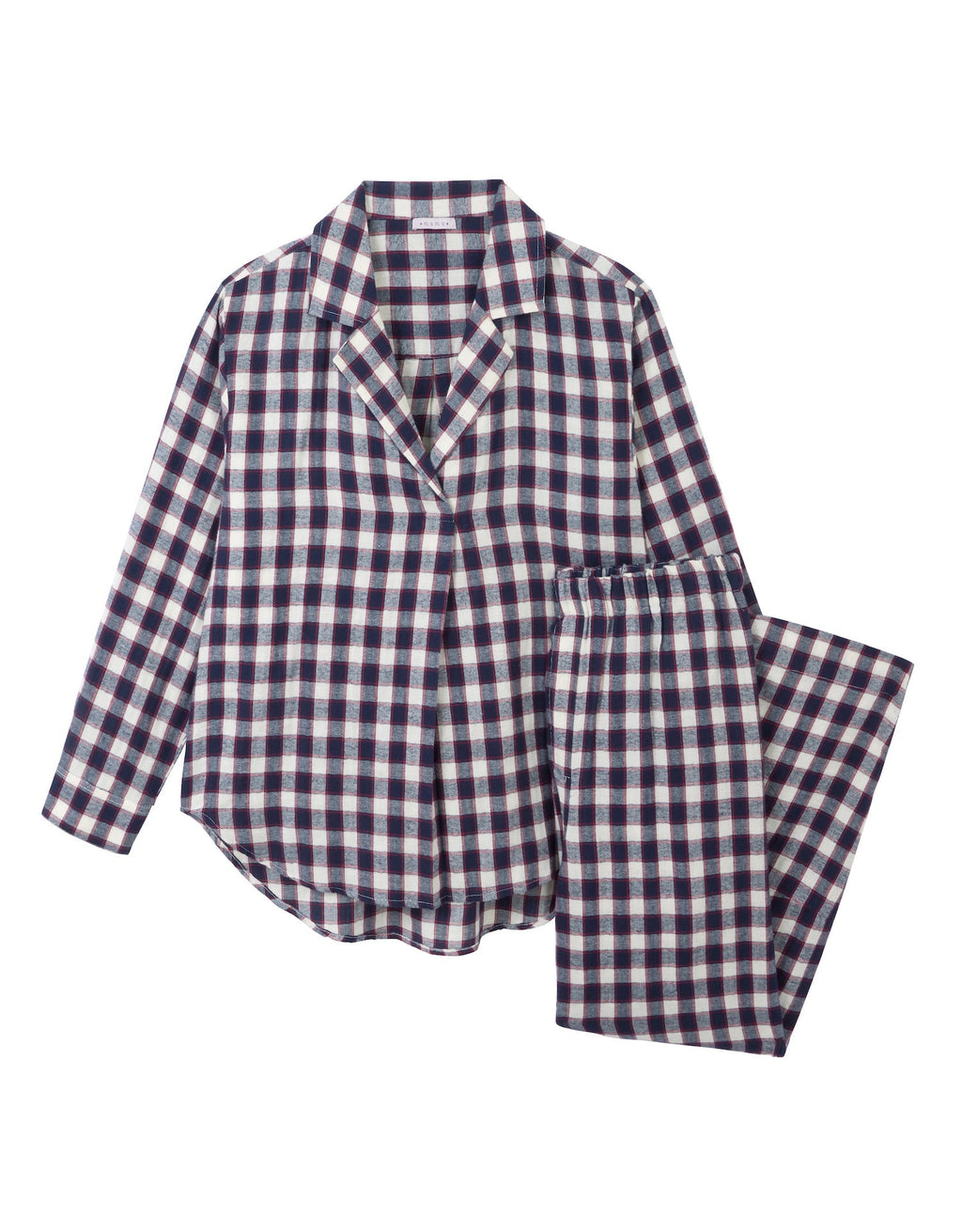 100% Cotton Navy & Red Gingham Check Pyjama Set