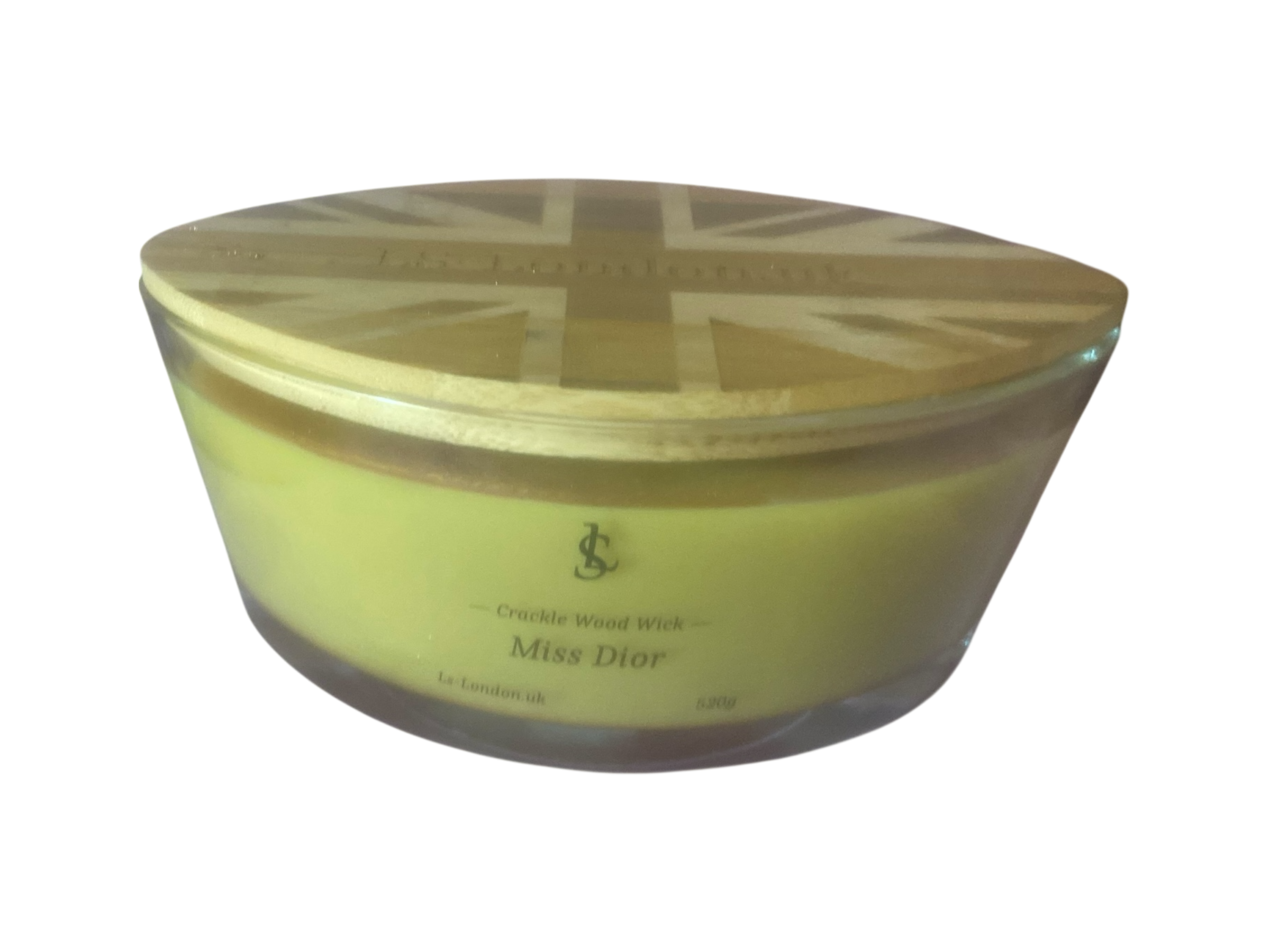Large Ellipse 520g Crackle Wood Wick Candle