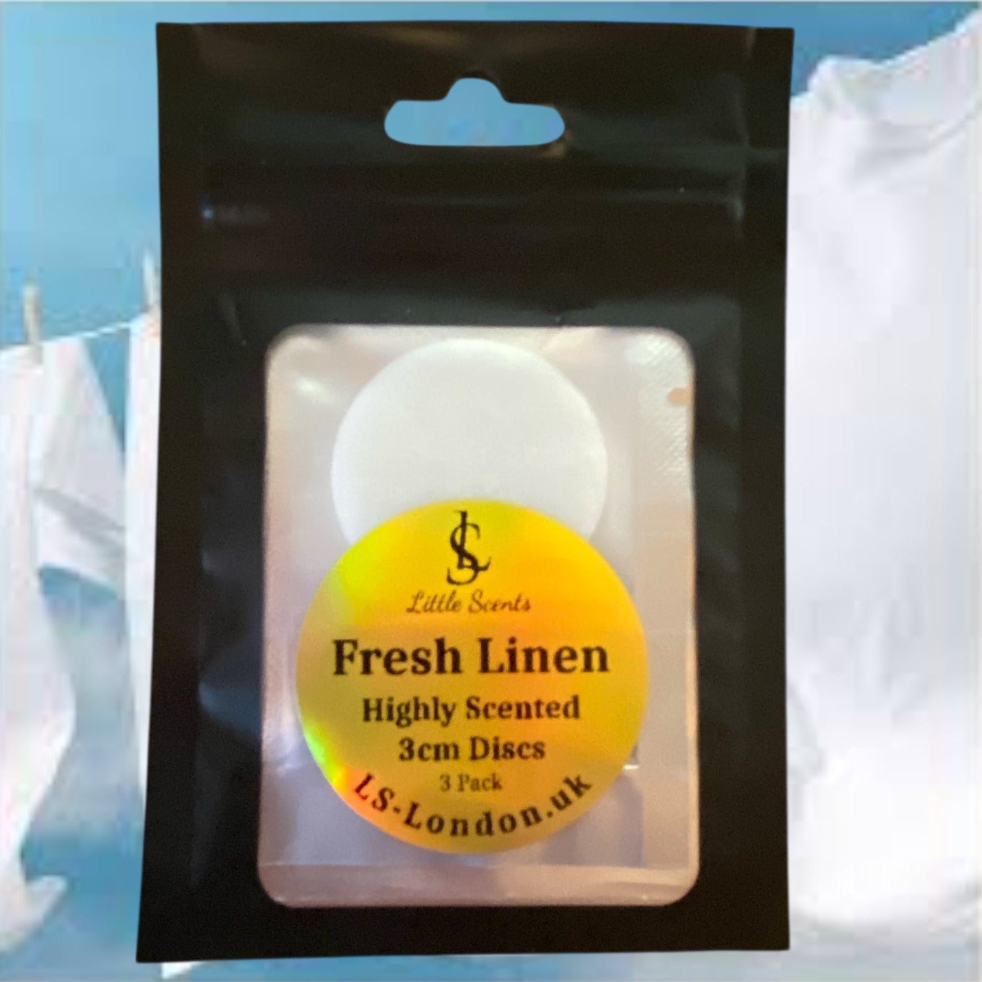Fresh Linen Scented Vacuum Hoover Discs x3 Individually Sealed