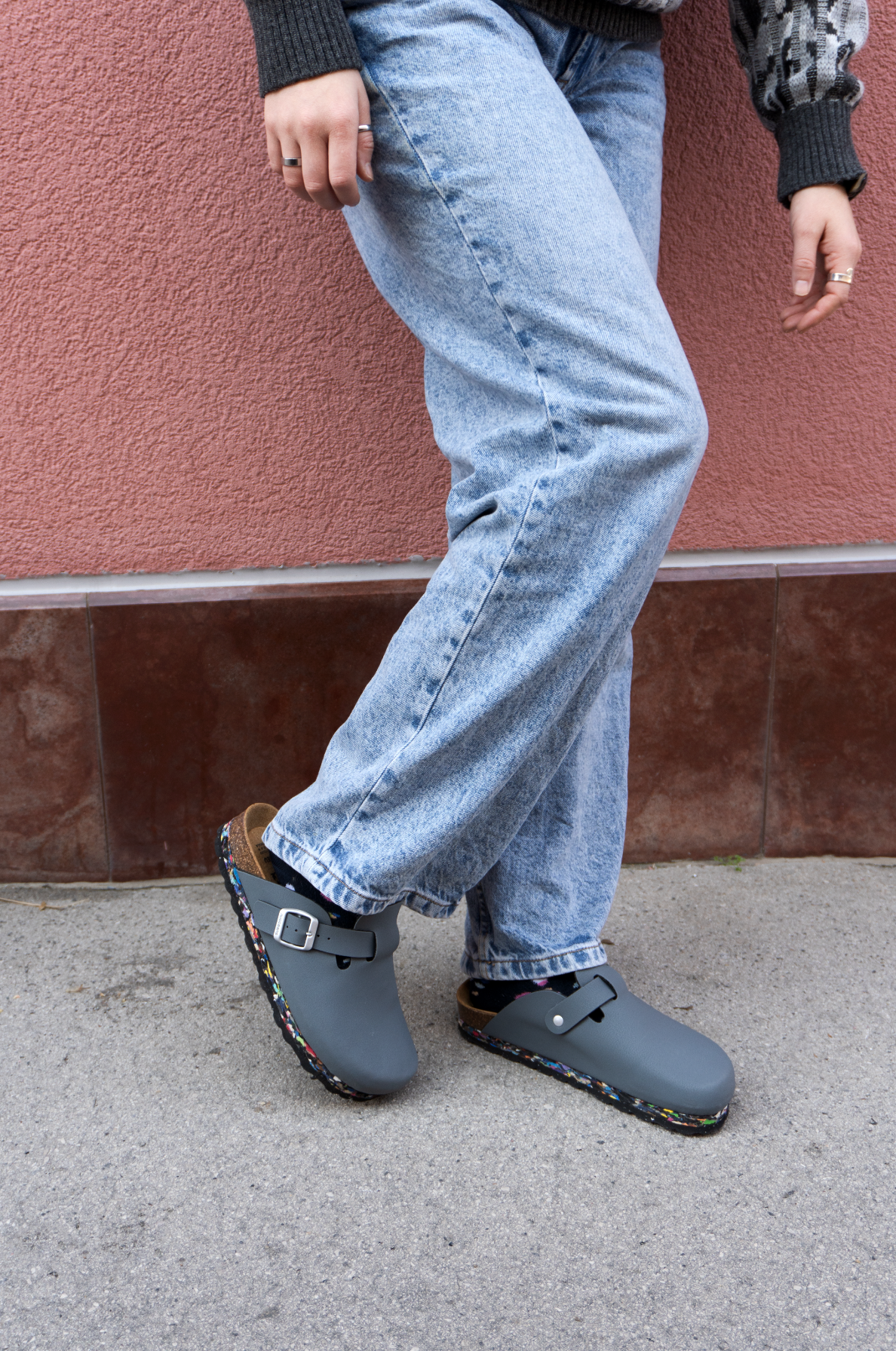 SMOKE | Clog Grey-Blue