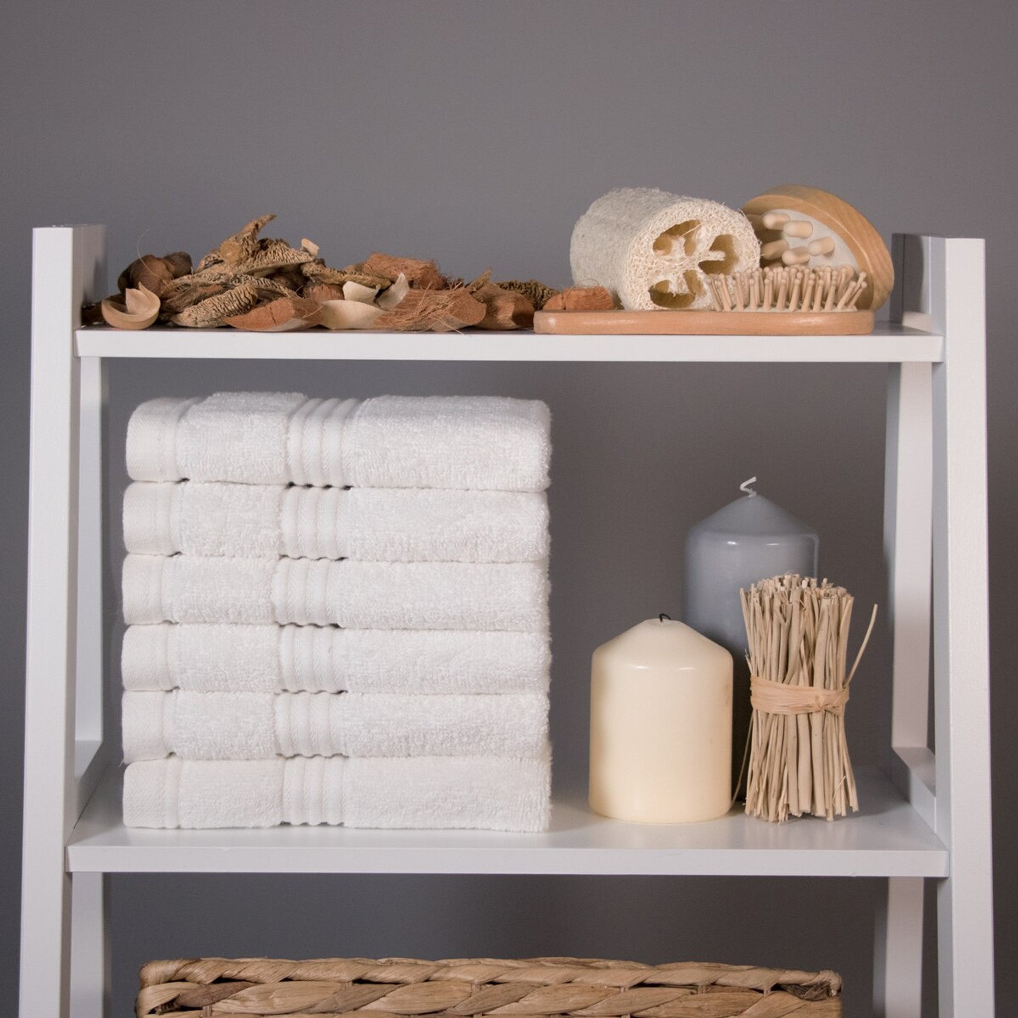 Luxury Bamboo Towel in White
