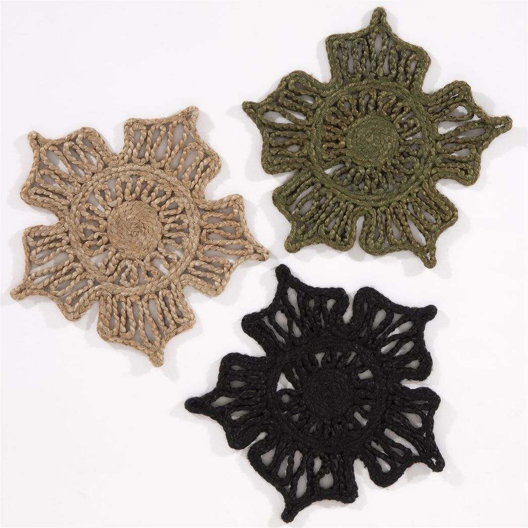 Severn Jute Star 36x36cm Natural Set of 2 Placemats
