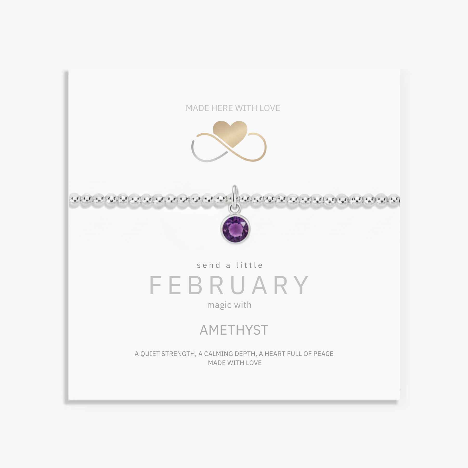 Amethyst Birthstone Bracelet