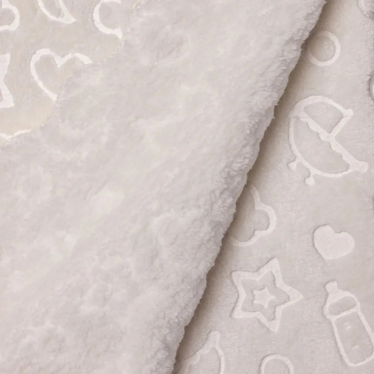 Little Dreams Unisex Plush Blankets - Ecru
