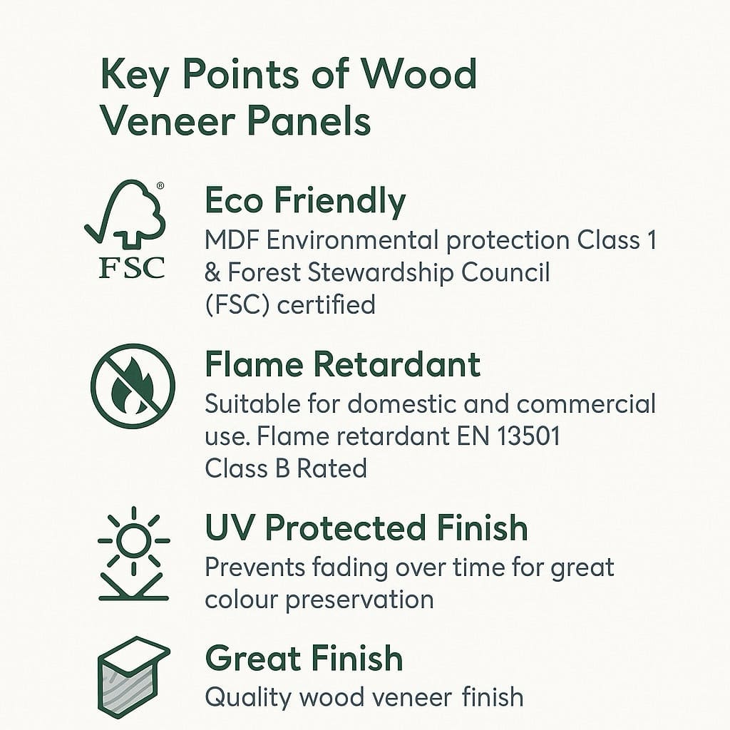 Black Oak Acoustic Wall Panels