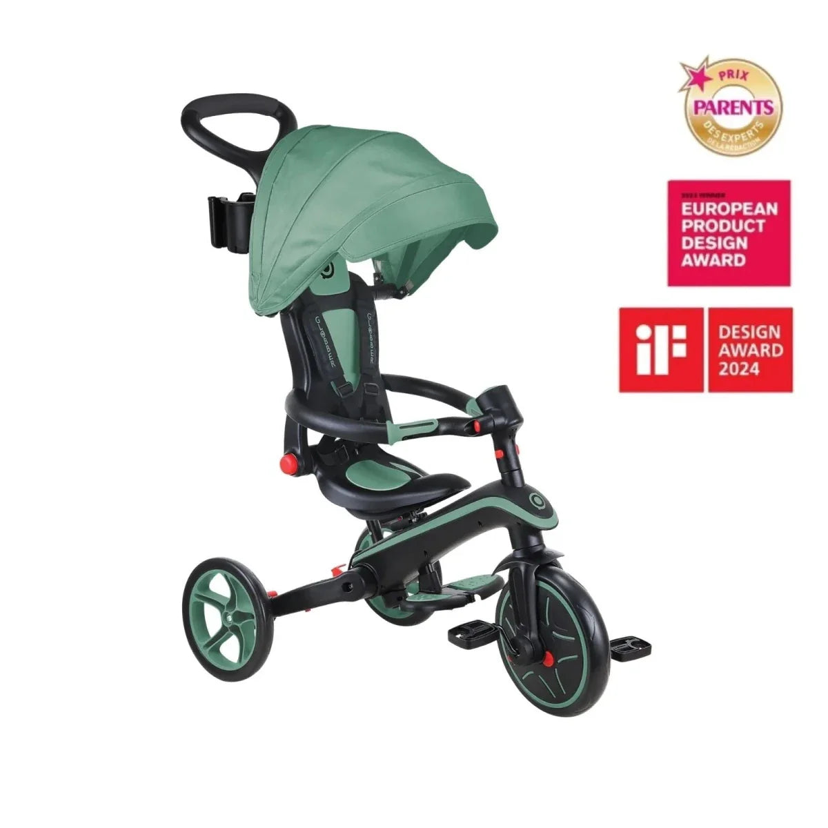 Globber 4-in-1 Explorer Trike Foldable - Olive