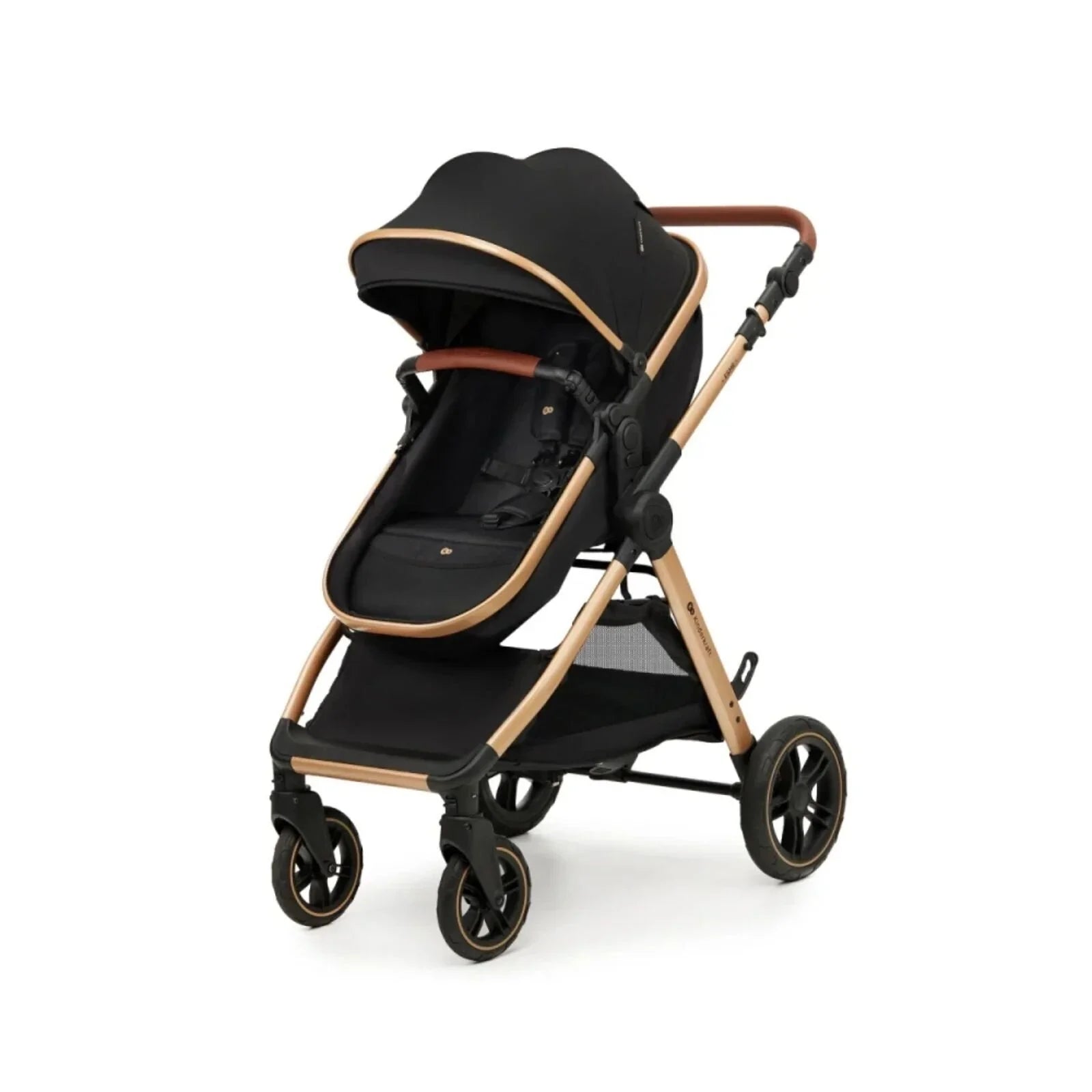 Kinderkraft Esme 3-in-1 Travel System with Mink Pro Car Seat - Pure Black
