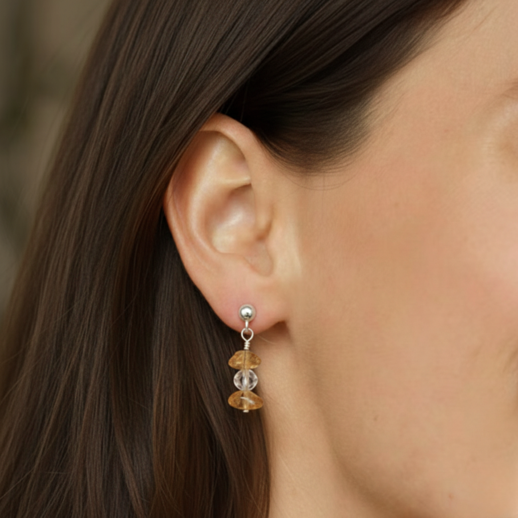 Citrine Gemstone Earrings