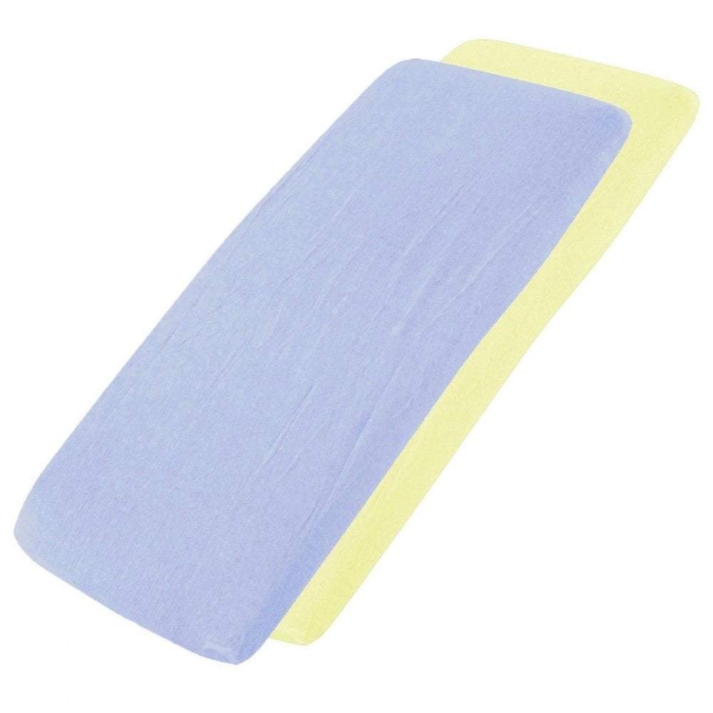Crib Jersey Fitted Sheets 100% Cotton 40x90cm - Pack Of 4 - Fits All Models