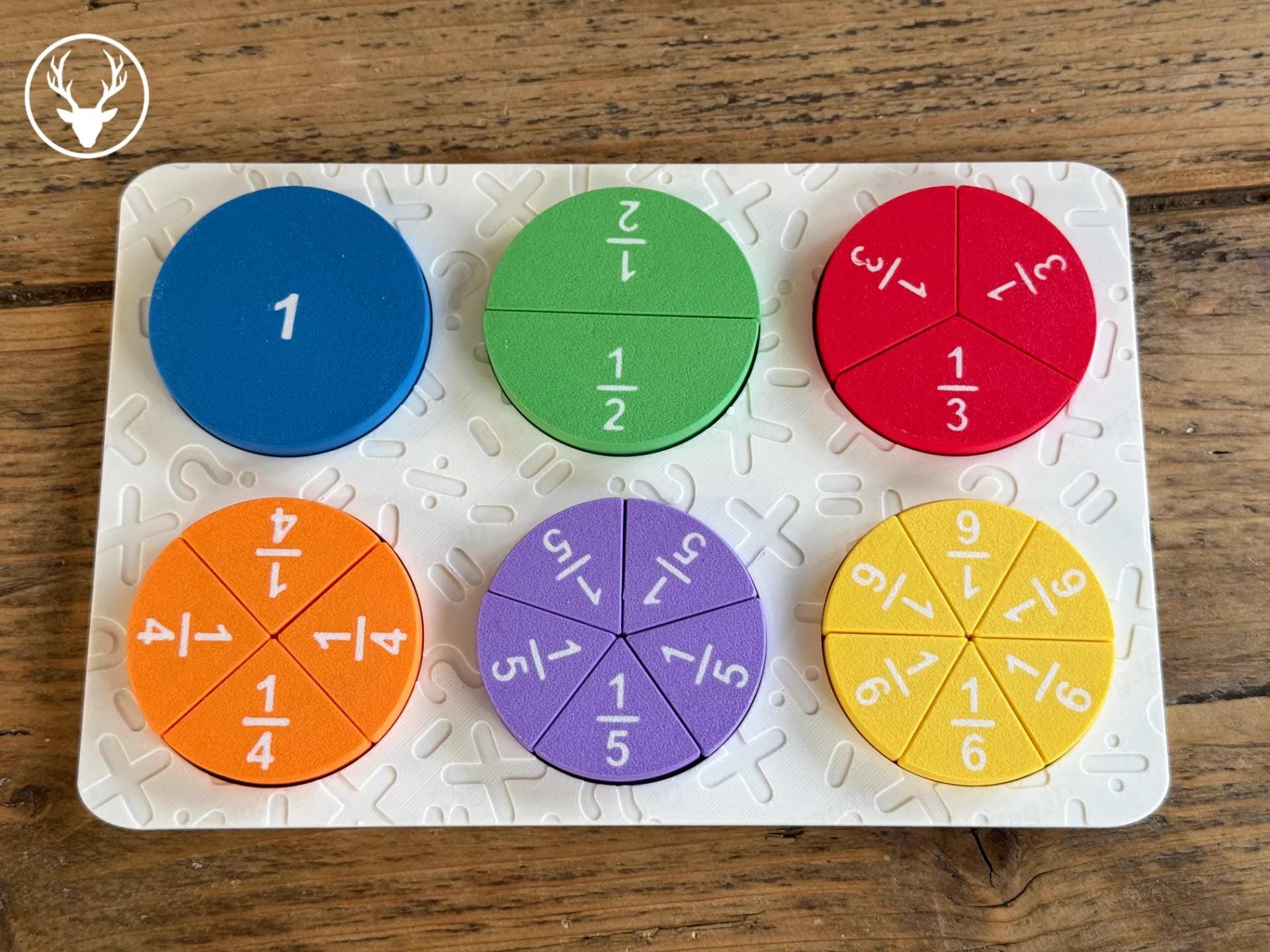 Fraction Learning Puzzle | Fun & Educational Math Game for Kids | Hands-On Fraction Practice | Montessori Learning Toy