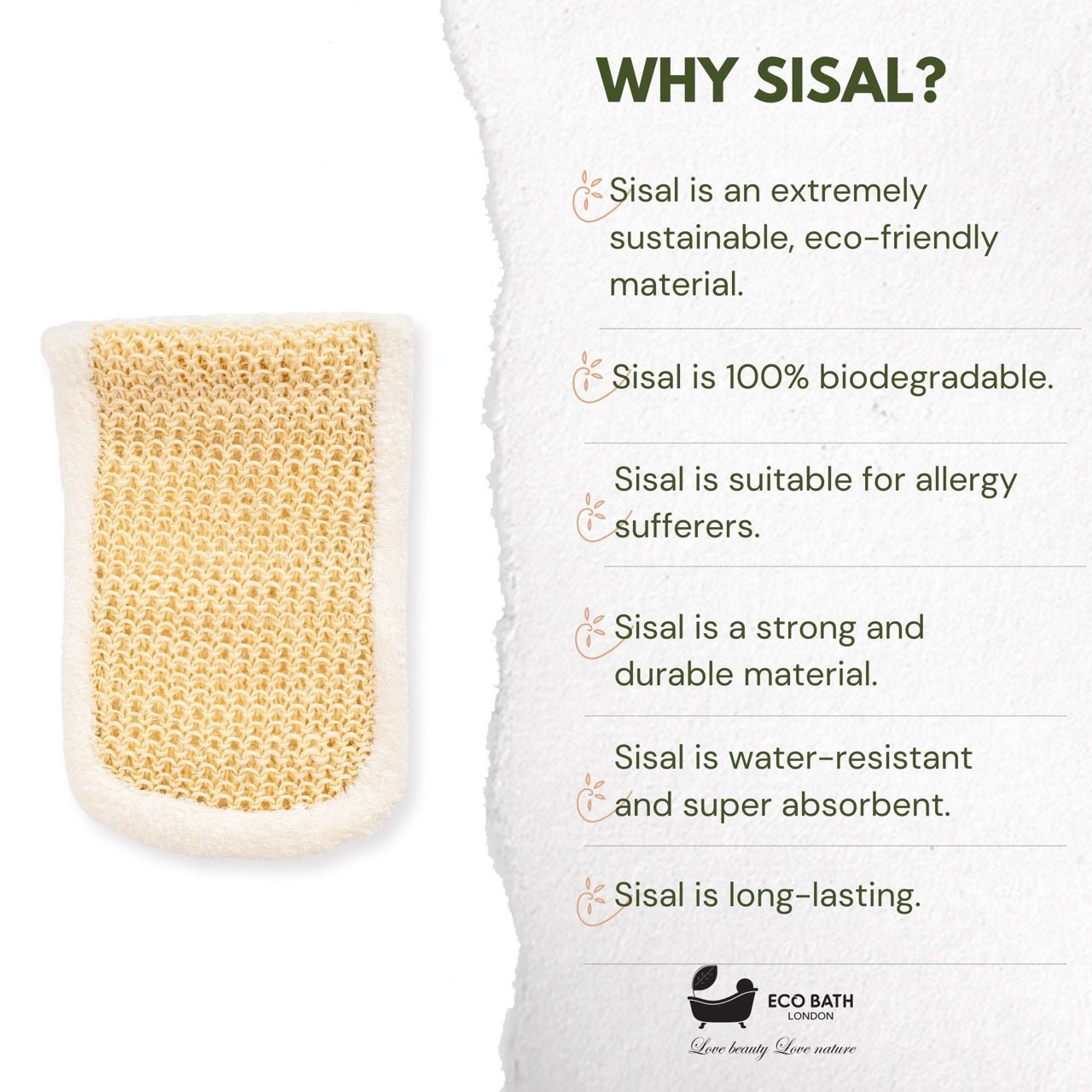 Eco Bath London Bamboo and Cotton Massage Mitt