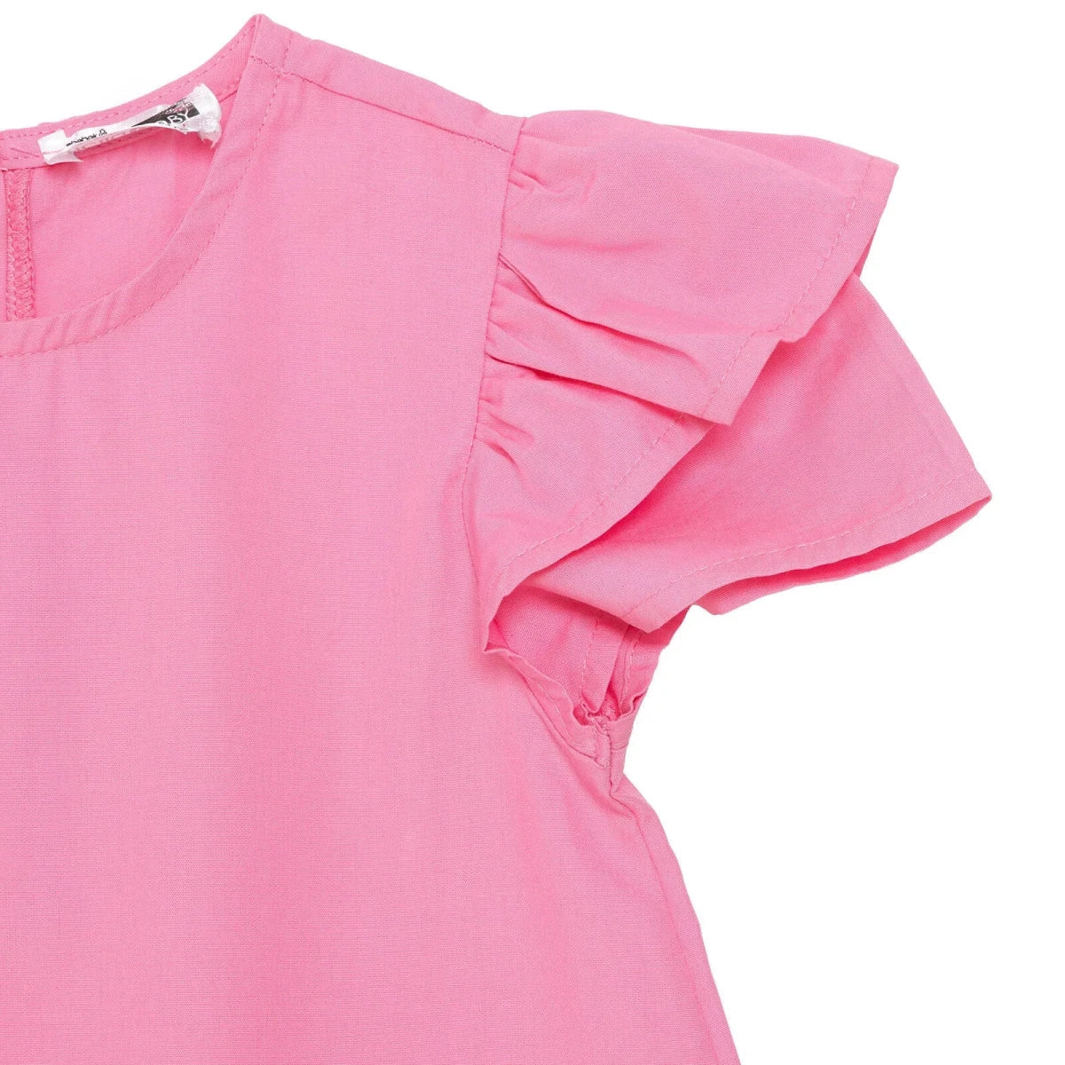 HelloBaby Girls Dress Flower Flower Garden Crew Neck Short Sleeve - Pink