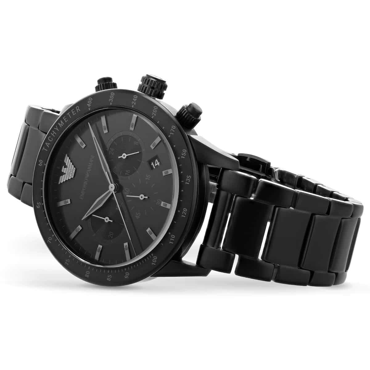 Emporio Armani AR11242 Mario Men's All Black Watch