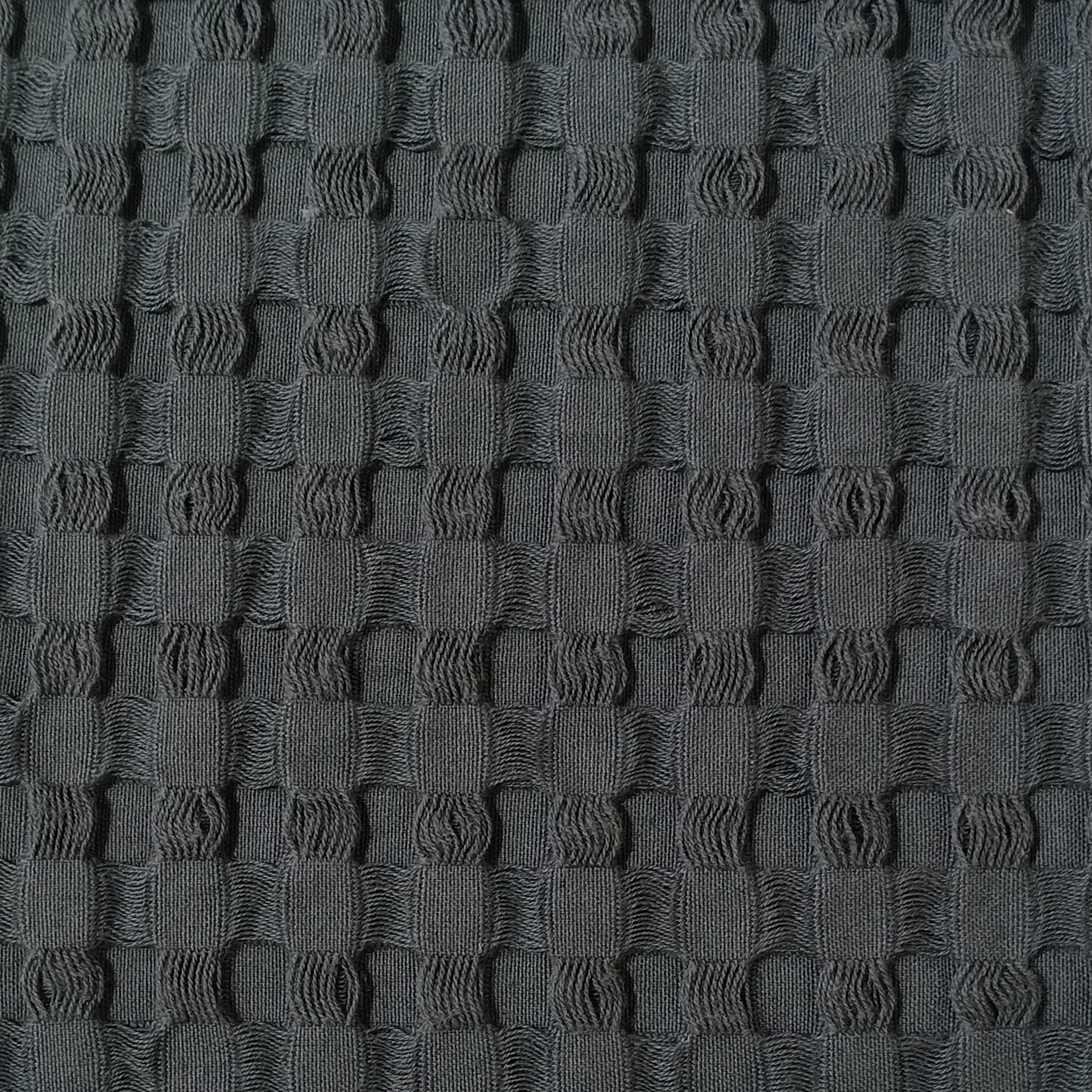 Florian Checked Throw Blanket Grey Bedspread for Sofas Armchairs Sofa Settee Couch Beds & Couches by OLIVIA ROCCO