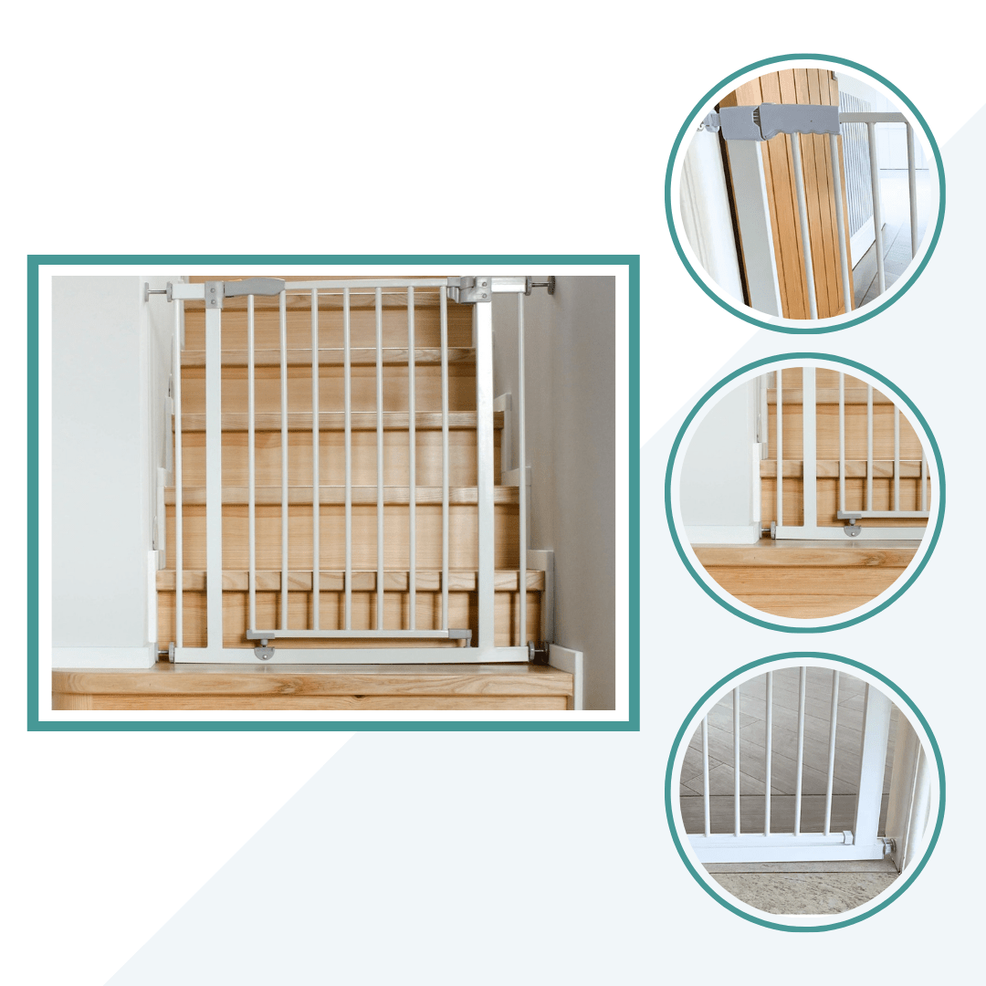 FYLO 2x Baby Safety Stair Gate  Pressure Fit 75-86cm (2 pack)