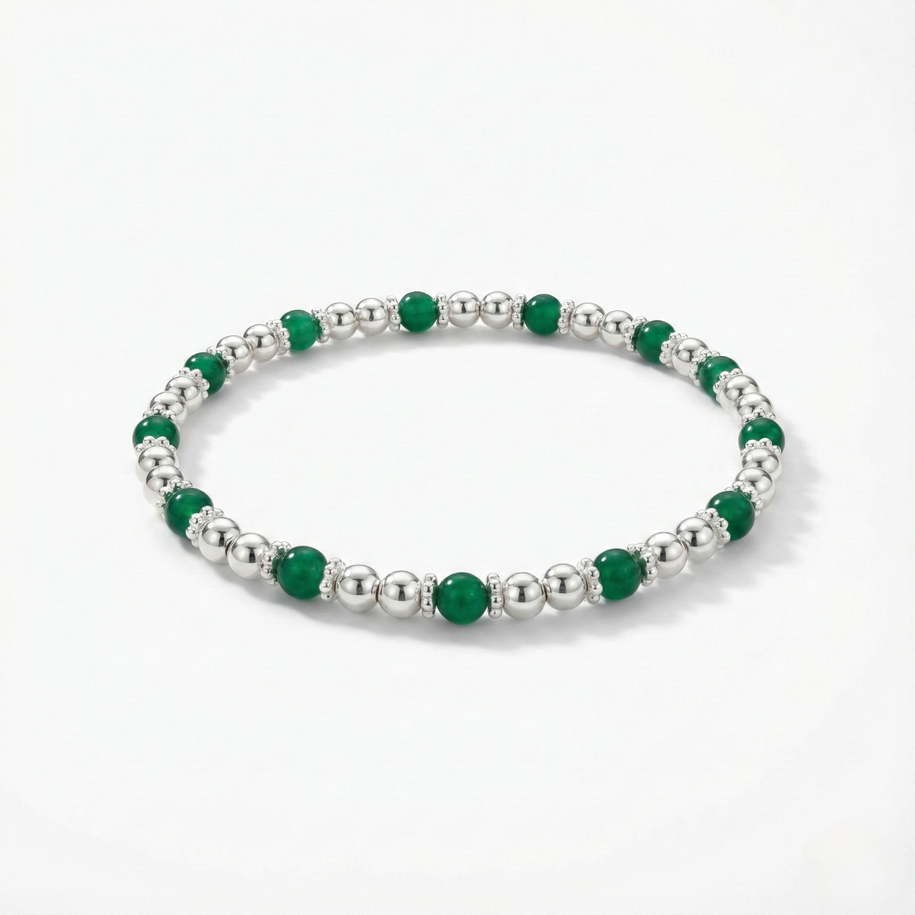Green Agate Gemstone Jewellery Set