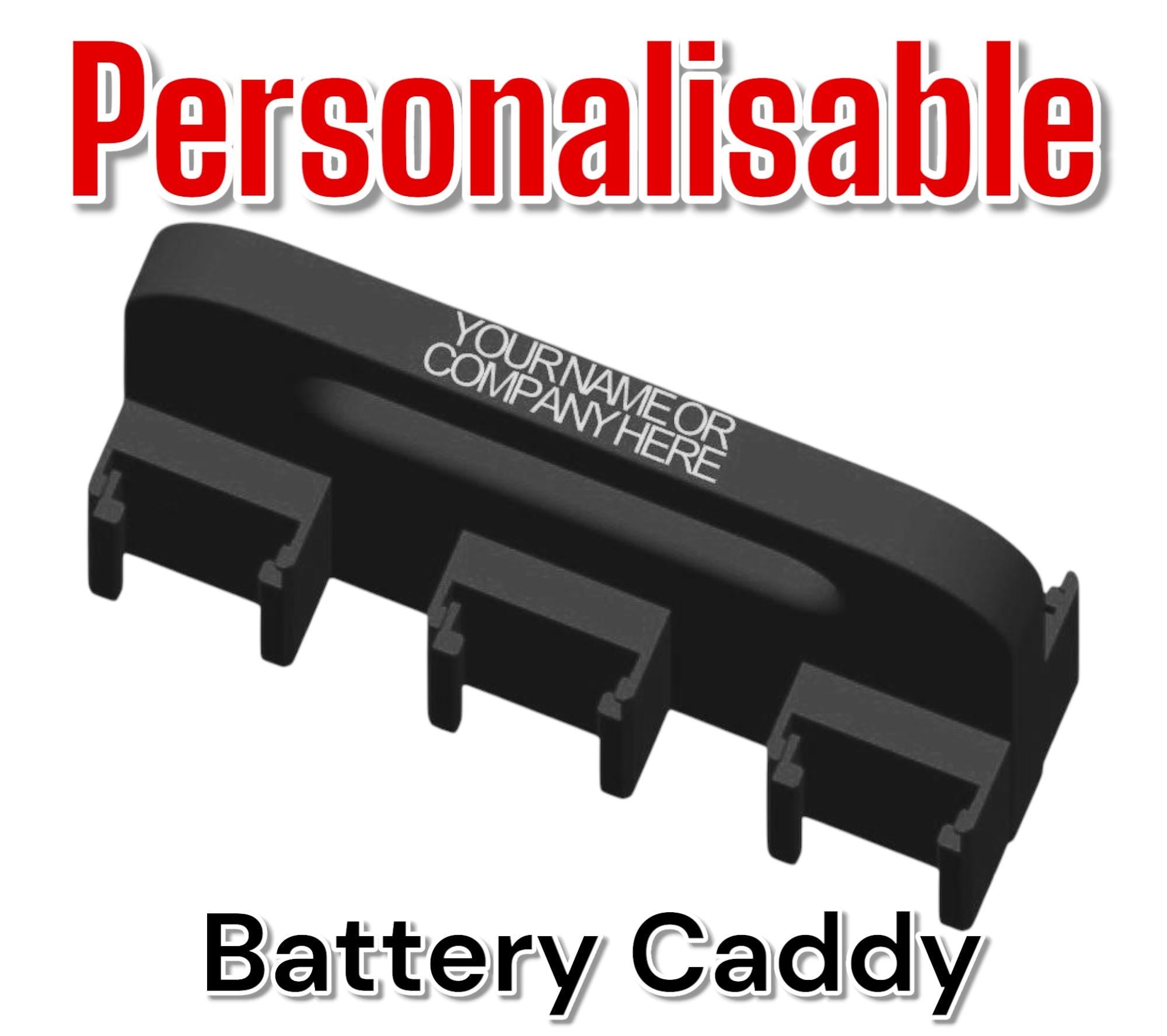 DeWalt XR 18v Battery Carrier for 4 or 6 Batteries | DIY Gift | Builders Gift | Gift For Dad | Personalisable | Christmas Gift Idea