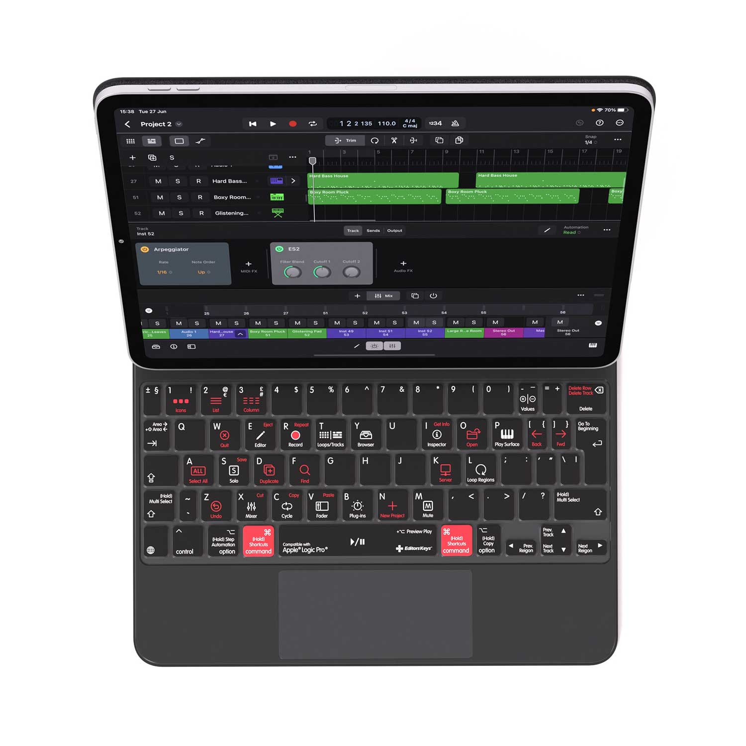Logic Pro Keyboard Cover for iPad Magic Case