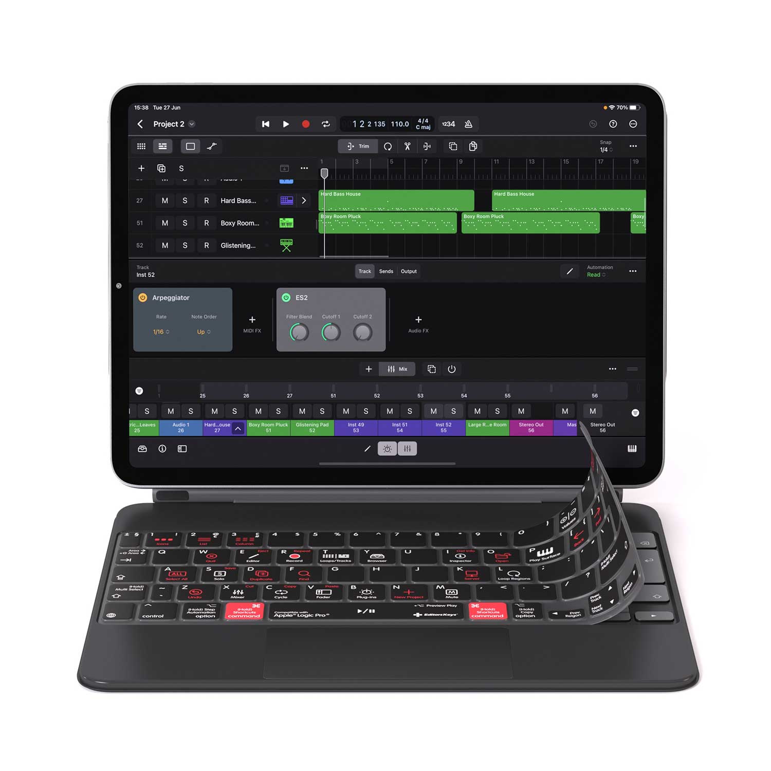 Logic Pro Keyboard Cover for iPad Magic Case