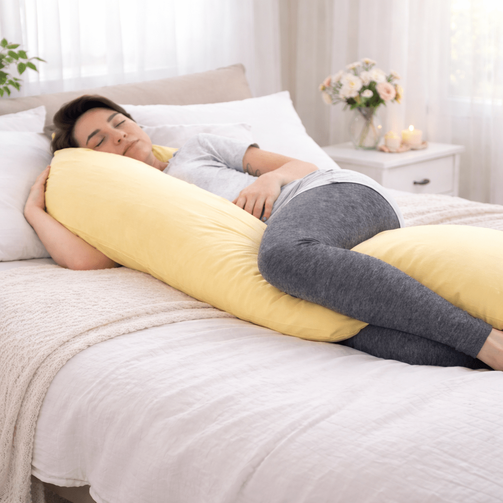 Maternity Pillow And Case 12 Ft - Buttercup Cream
