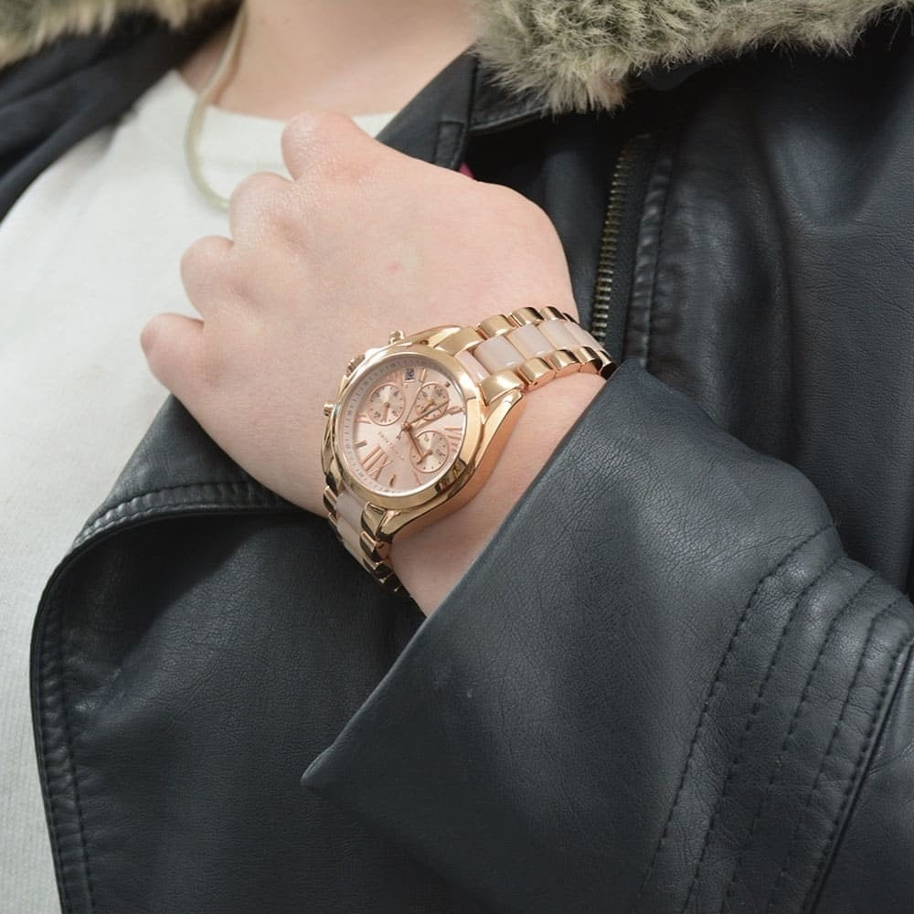Michael Kors MK6066 Mini Bradshaw Women's Rose Gold Watch