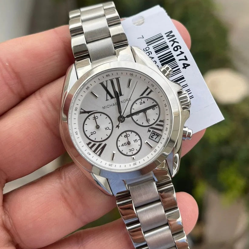 Michael Kors MK6174 Mini Bradshaw Women's Silver Watch