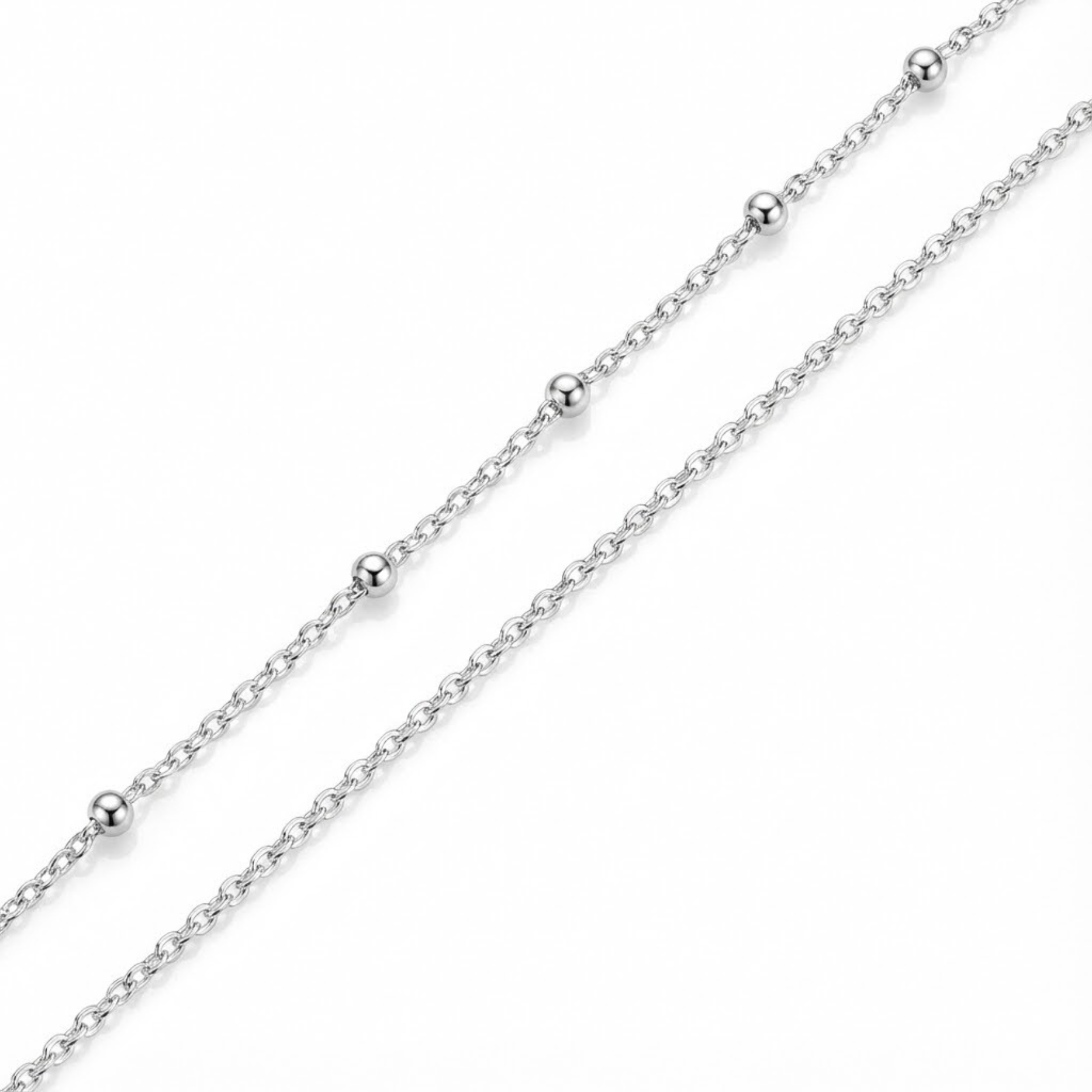 Sterling Silver Garnet Pendant Necklace