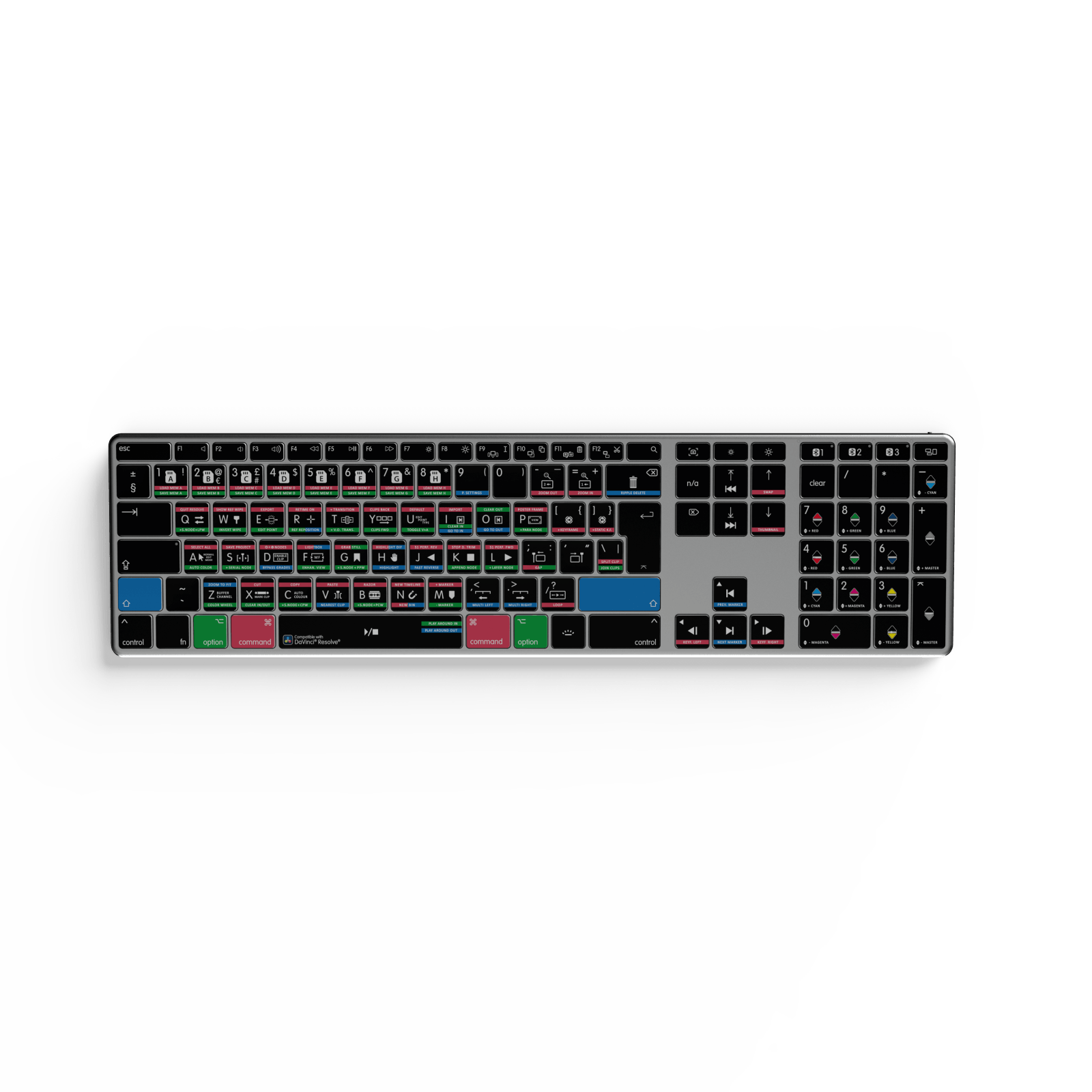 NEW Davinci Resolve Keyboard | Backlit & Wireless | Mac and PC