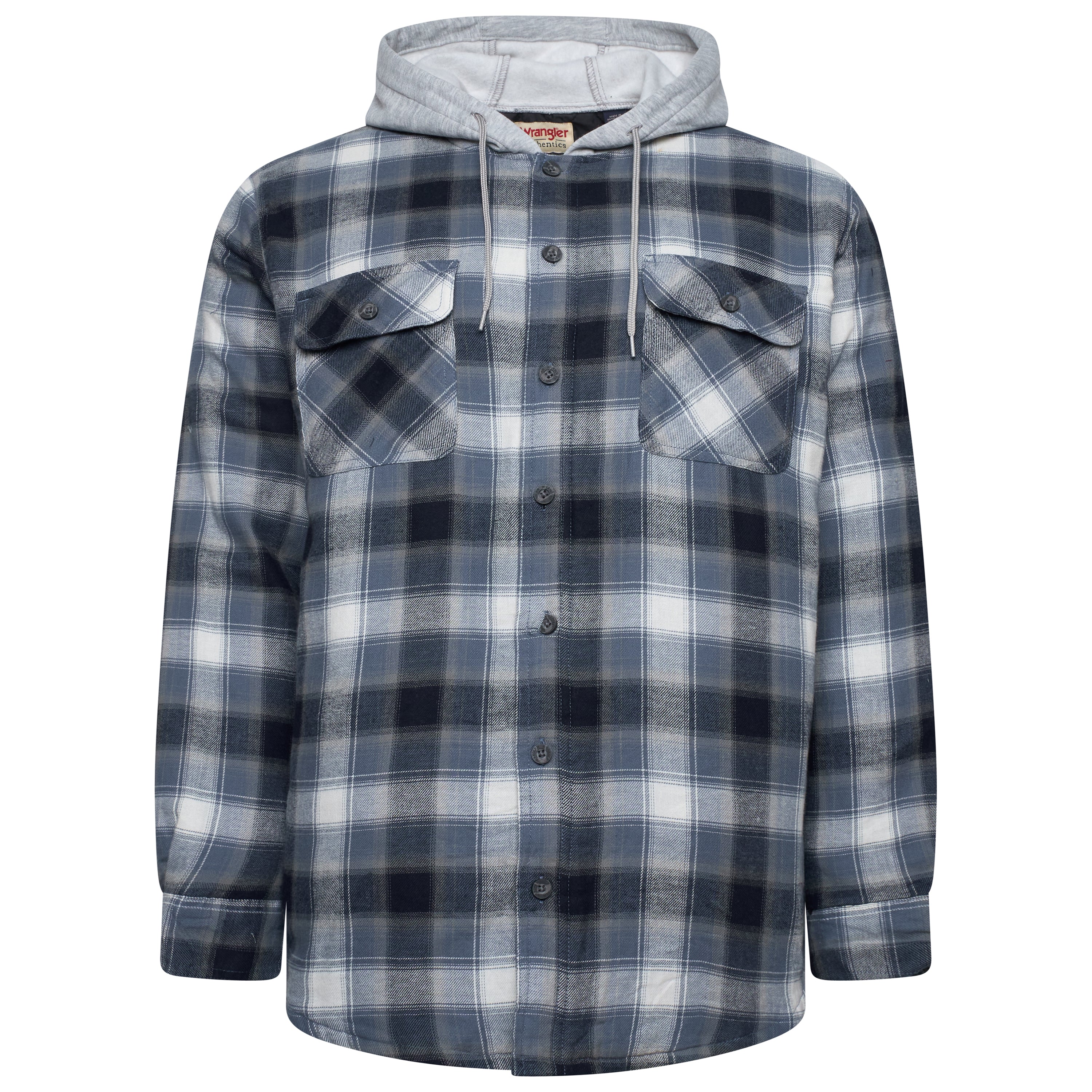 Wrangler Padded Hooded Shirt Jacket