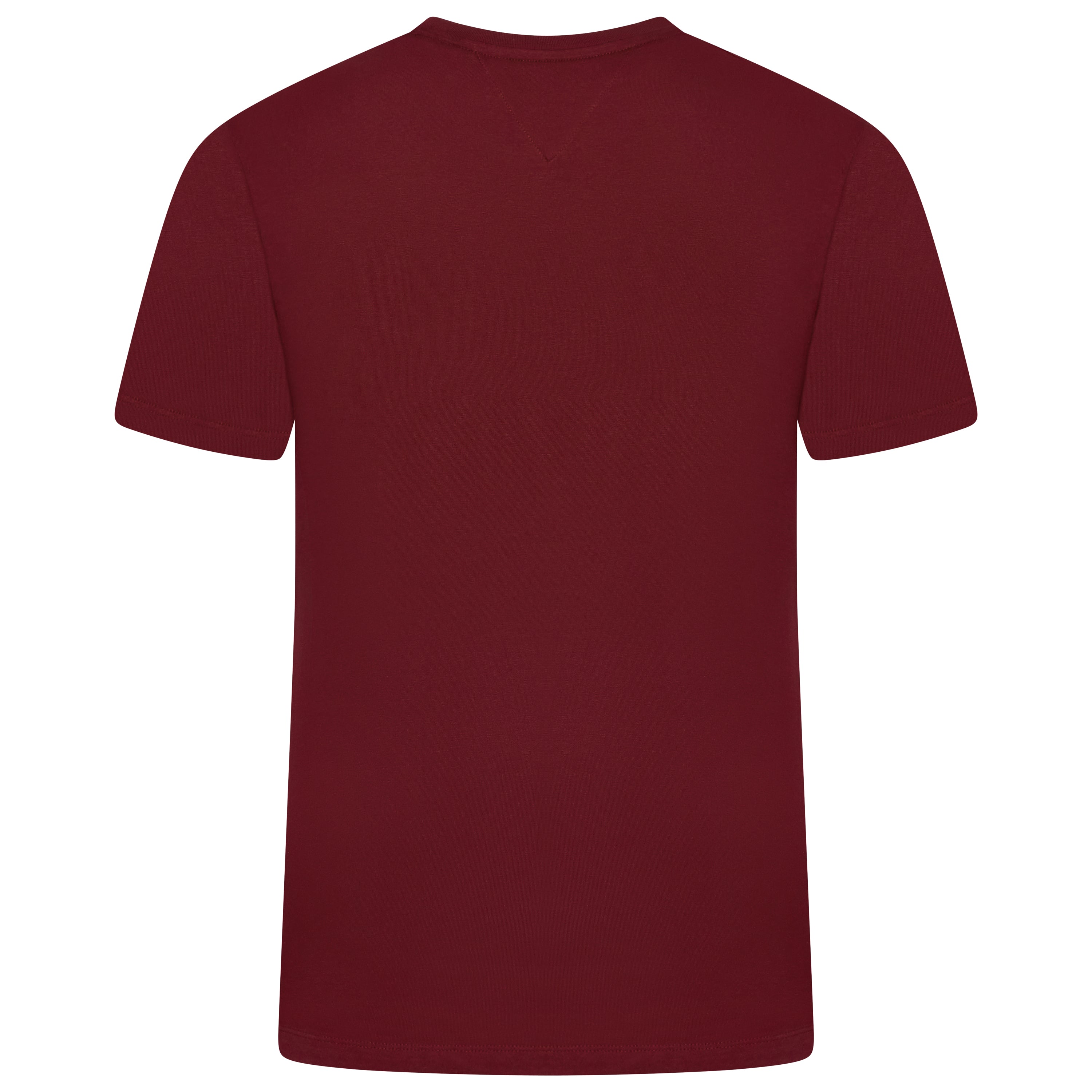 Tommy Hilfiger Flag Embroidery Fitted Crew Neck T-Shirt