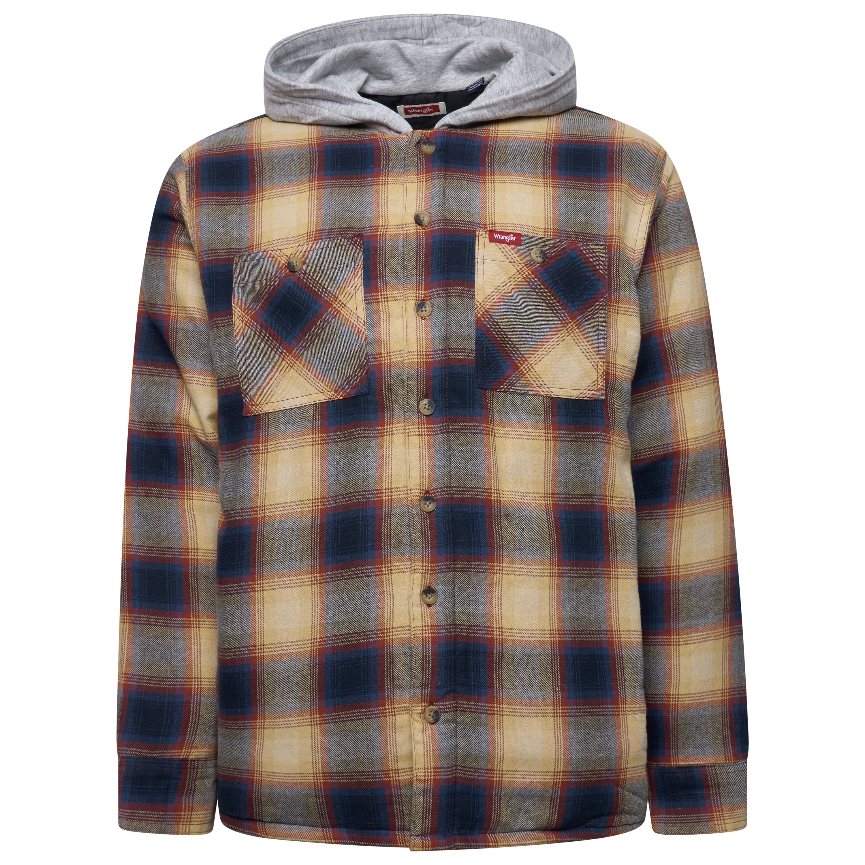 Wrangler Hooded Padded Shirt Jacket