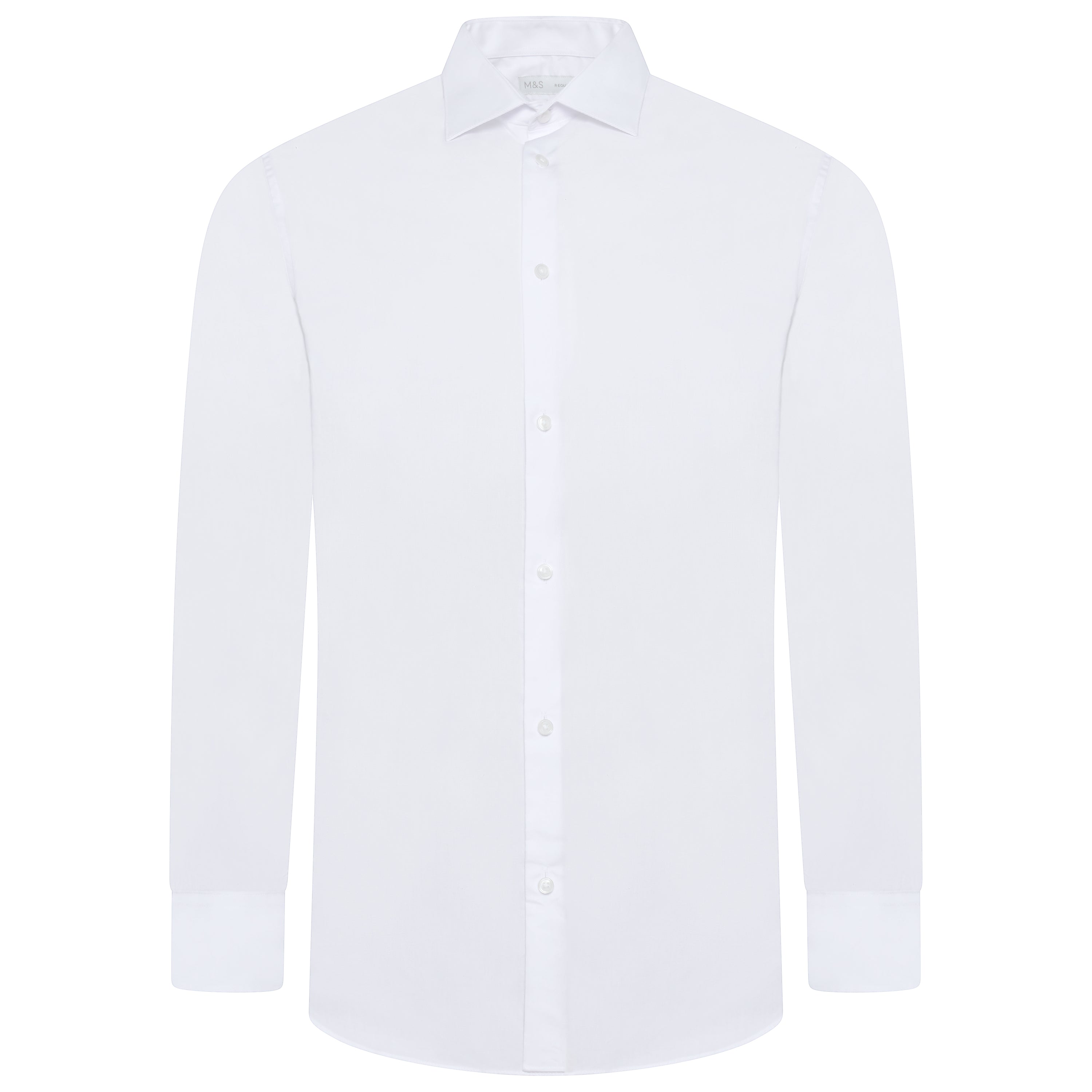 M&S Regular Fit Easy Iron Pure Cotton Shirt