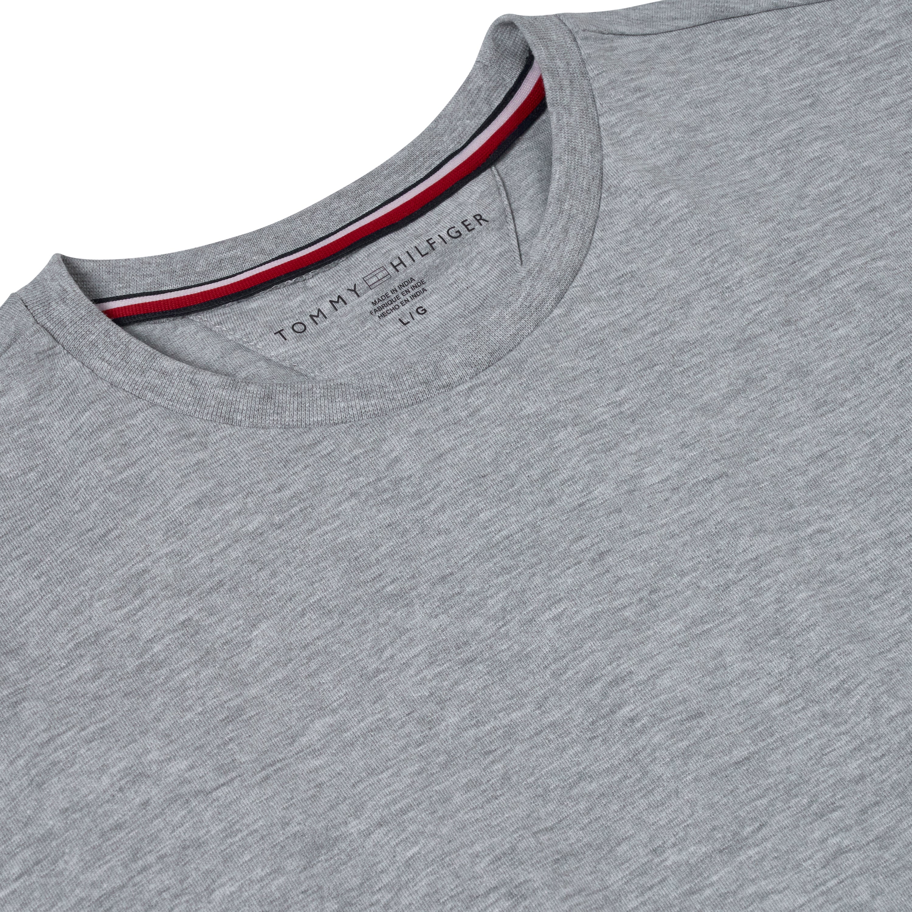 Tommy Hilfiger Flag Embroidery Fitted Crew Neck T-Shirt
