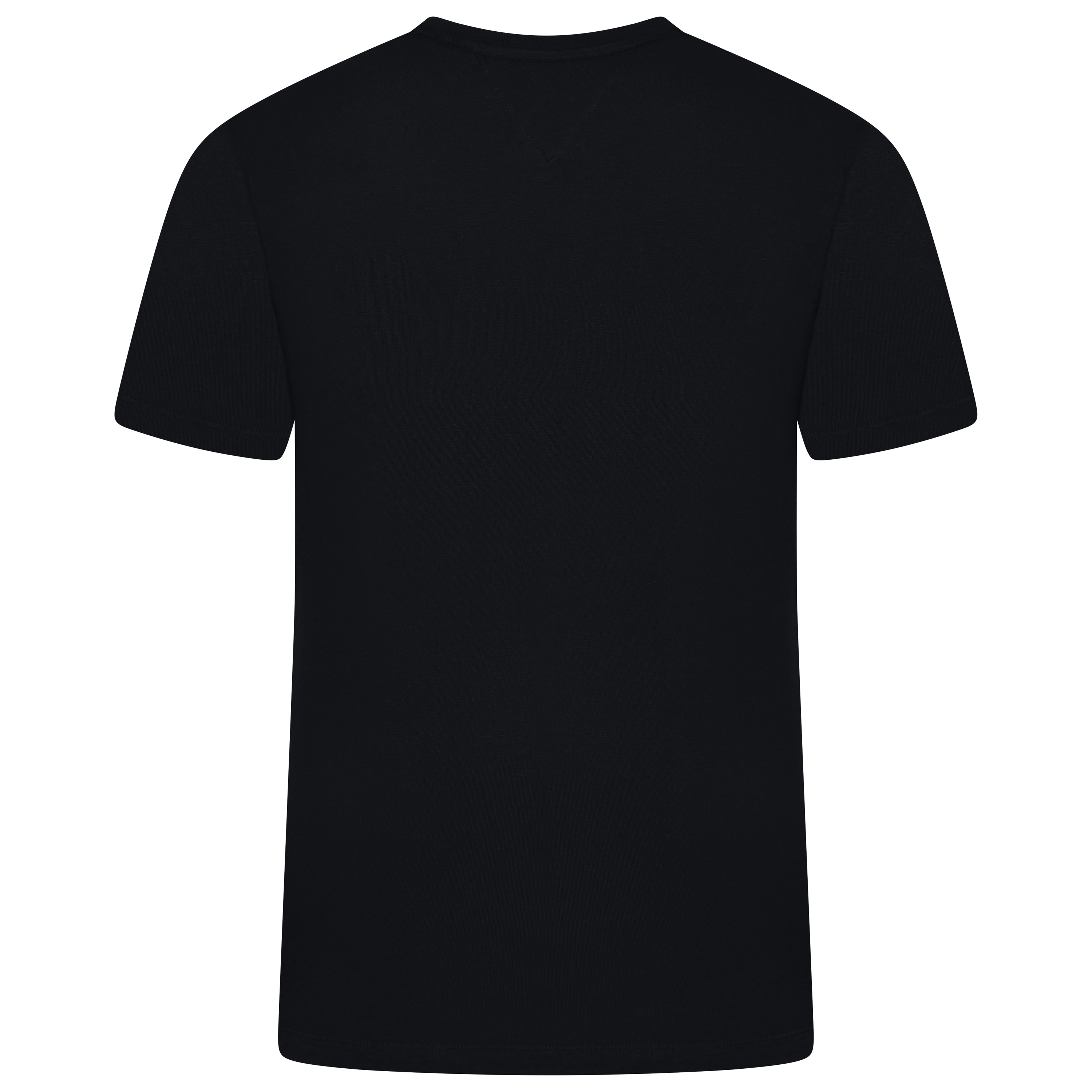 Tommy Hilfiger Flag Embroidery Fitted Crew Neck T-Shirt